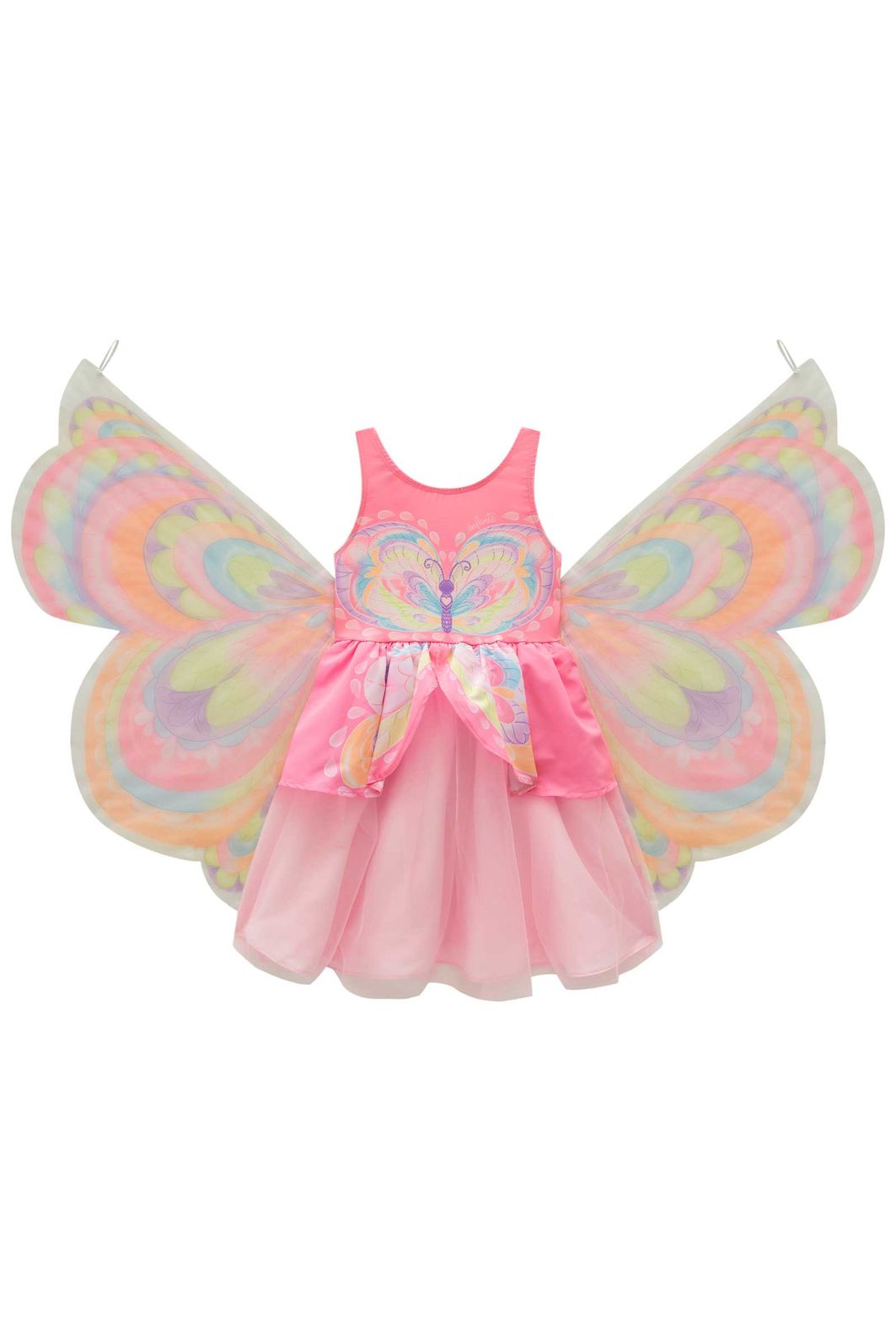 Fantasia de borboleta em malha UV e tule. 97391 Infanti Infantil Menina Fantasia de borboleta em malha UV e tule. 97391 Infanti Infantil Menina