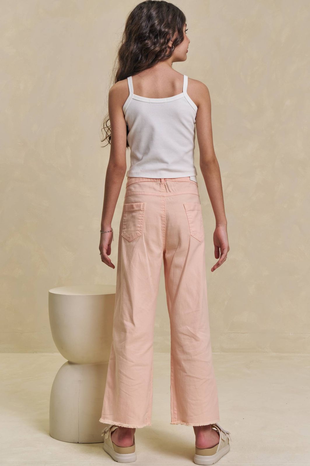 Calça midi em sarja com elastano 94408 Lilimoon Teen Menina Calça midi em sarja com elastano 94408 Lilimoon Teen Menina