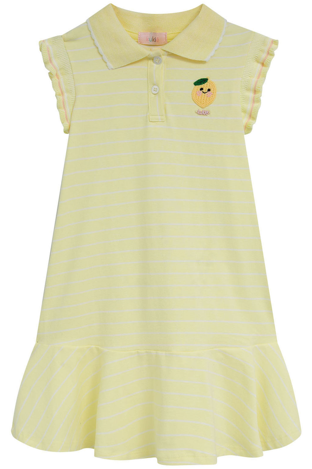 Vestido em cotton fio tinto 95340 Kukiê Infantil Menina Vestido em cotton fio tinto 95340 Kukiê Infantil Menina
