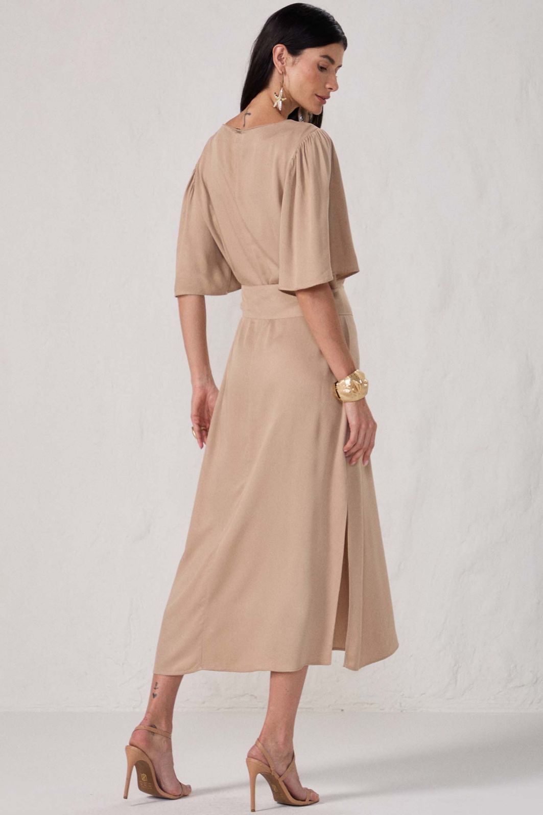 Vestido maxi midi em blend de viscose 84644 Linzzi Vestido maxi midi em blend de viscose 84644 Linzzi