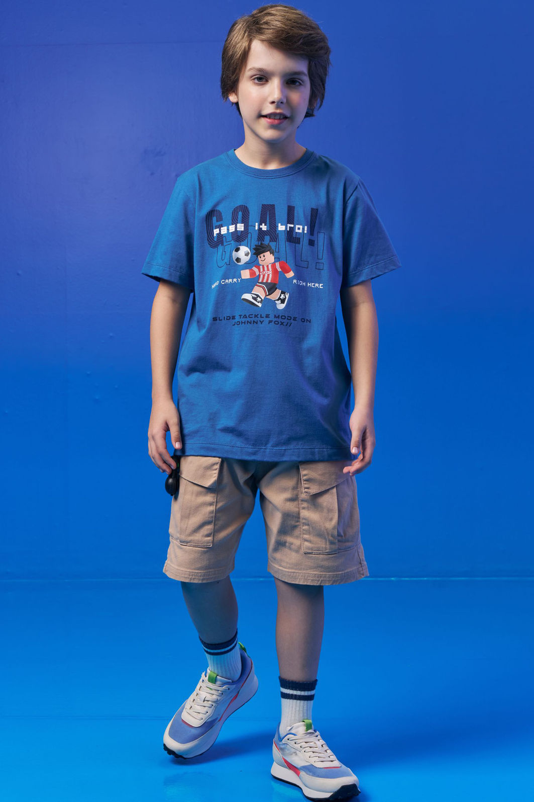 Camiseta em meia malha 94320 Johnny Fox Teen Menino Camiseta em meia malha 94320 Johnny Fox Teen Menino