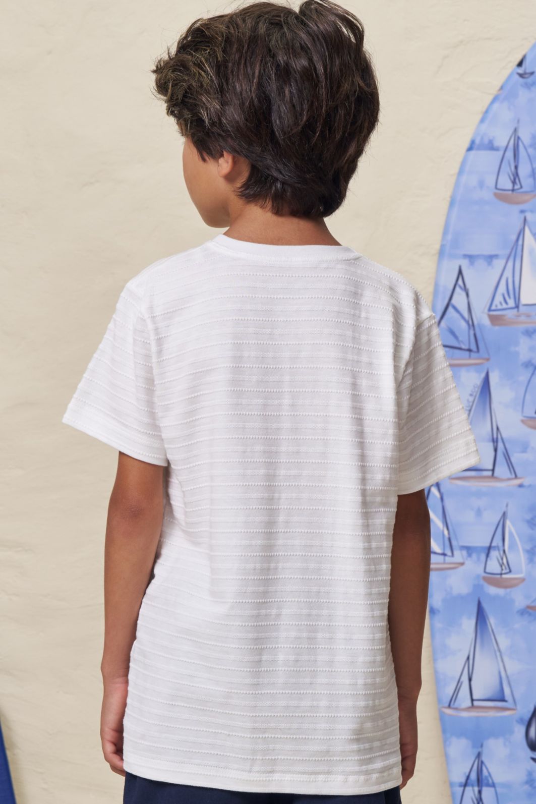 Camiseta em malha textura 99271 LucBoo Infantil Menino Camiseta em malha textura 99271 LucBoo Infantil Menino