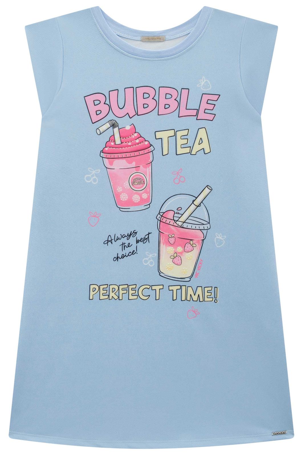 Vestido em molecotton 96993 Vic Teen Menina Vestido em molecotton 96993 Vic Teen Menina