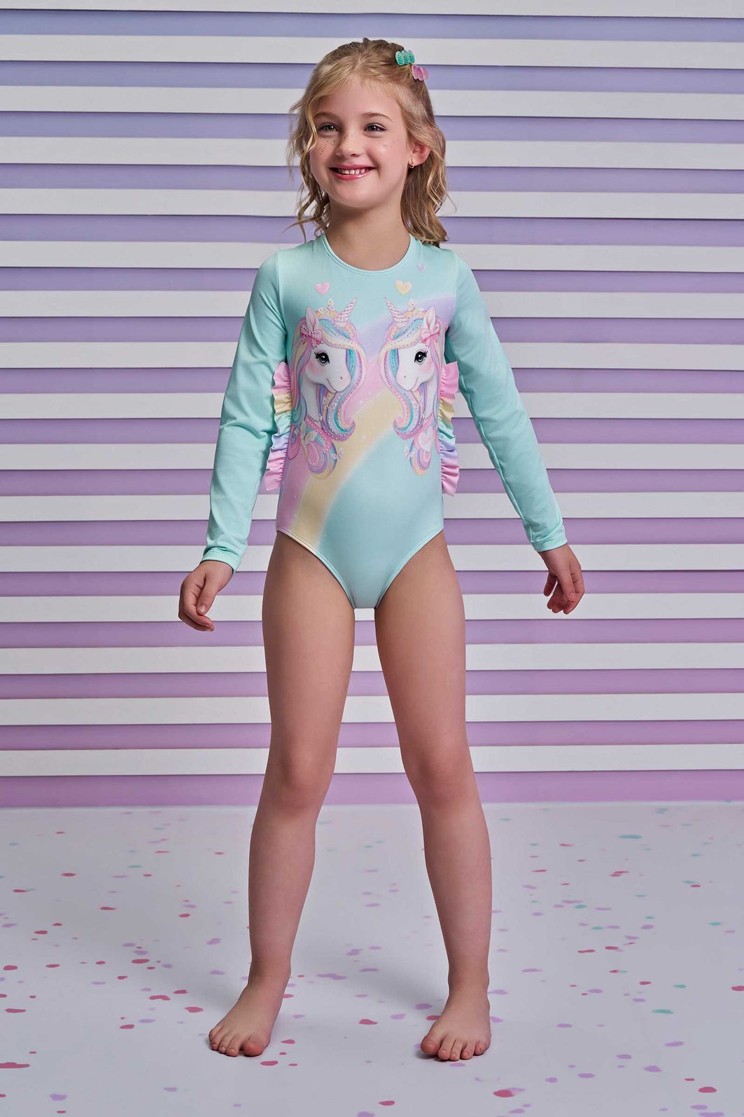 Maiô em malha UV dry com proteção UV 50+ 93168 Infanti Infantil Menina Maiô em malha UV dry com proteção UV 50+ 93168 Infanti Infantil Menina