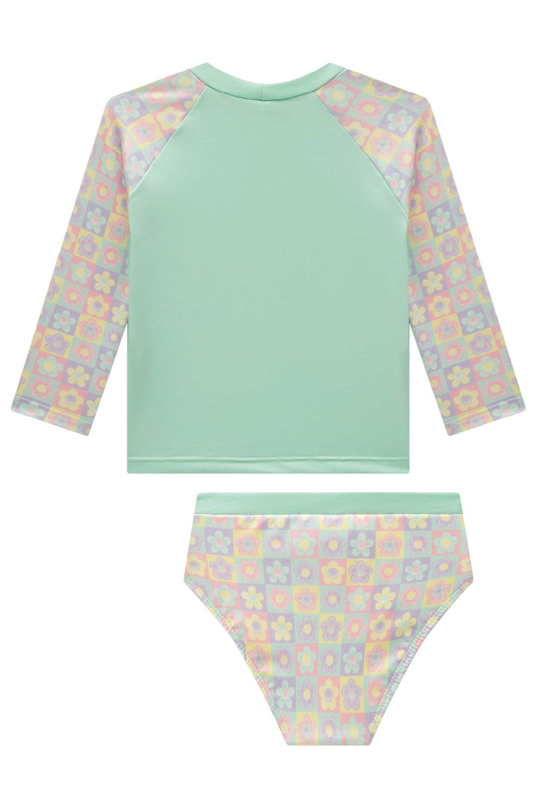 Conjunto de blusa e calcinha em malha UV dry com proteção UV 50+ 93187 Infanti Bebê Menina Conjunto de blusa e calcinha em malha UV dry com proteção UV 50+ 93187 Infanti Bebê Menina