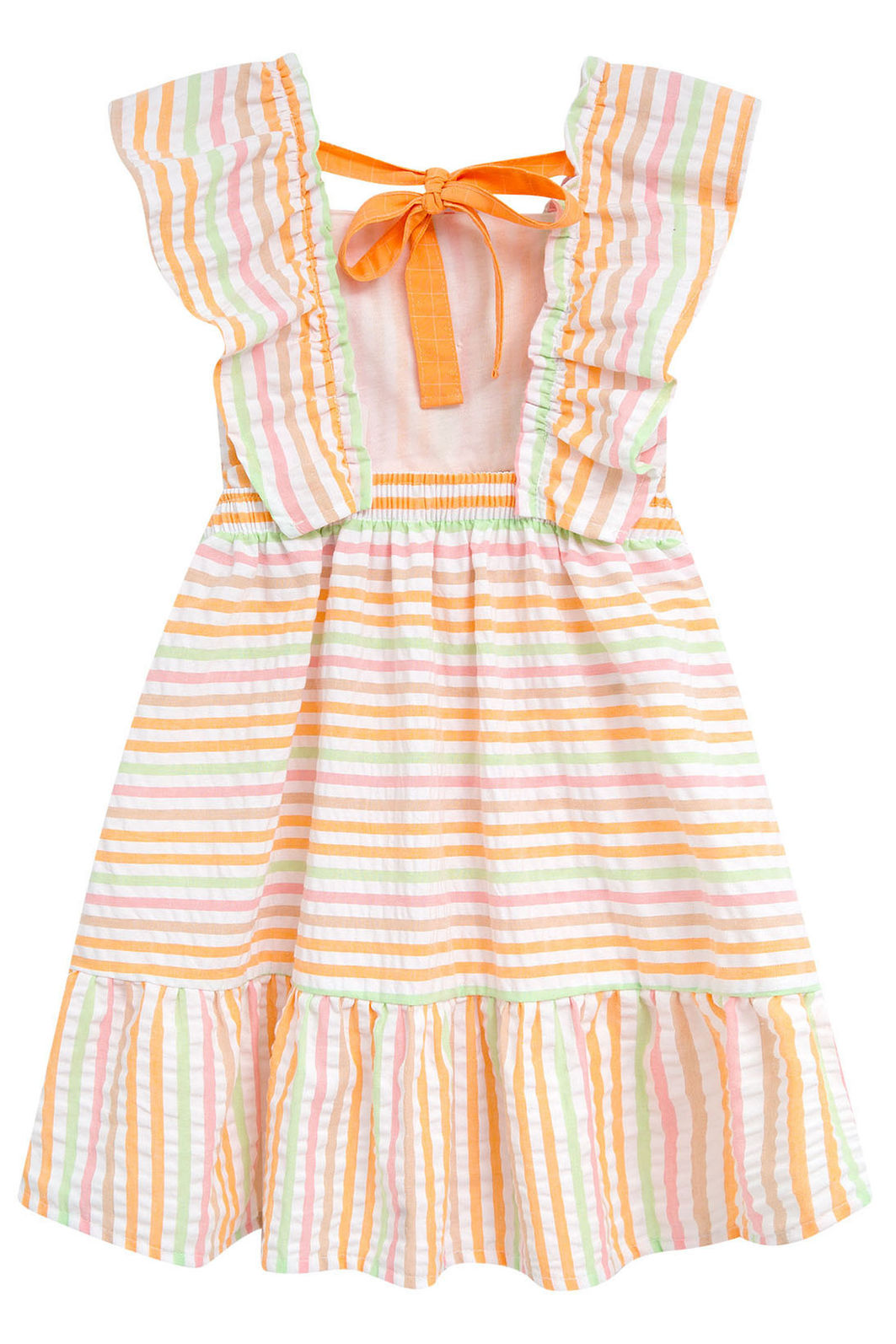 Vestido em tricoline listrado 96356 Kukiê Infantil Menina Vestido em tricoline listrado 96356 Kukiê Infantil Menina