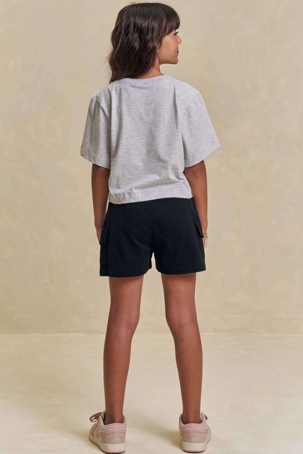 Shorts em sarja com elastano 94605 Lilimoon Teen Menina