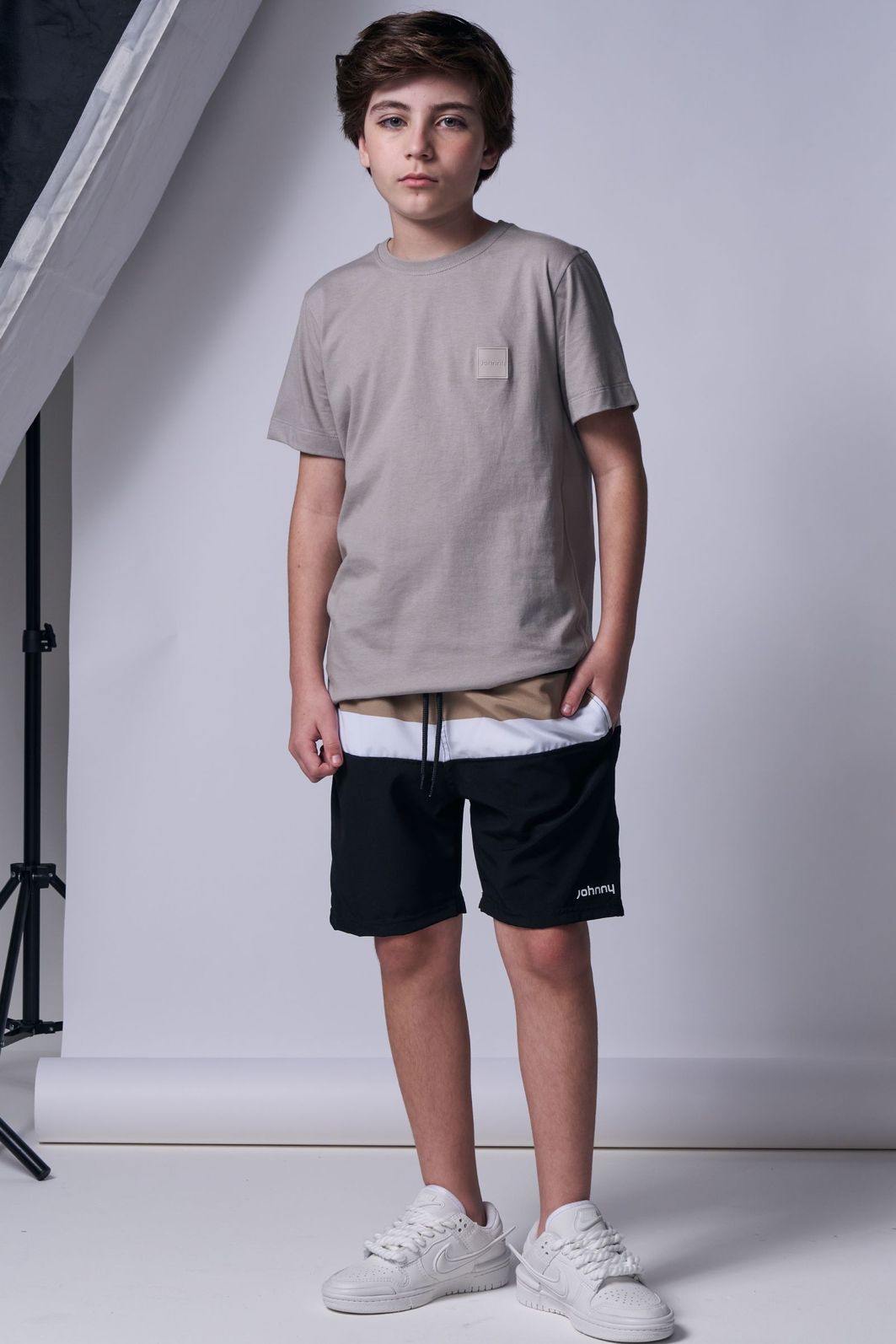 Bermuda em nylon hydronatic supersoft com elastano 96373 Johnny Fox Teen Menino Bermuda em nylon hydronatic supersoft com elastano 96373 Johnny Fox Teen Menino