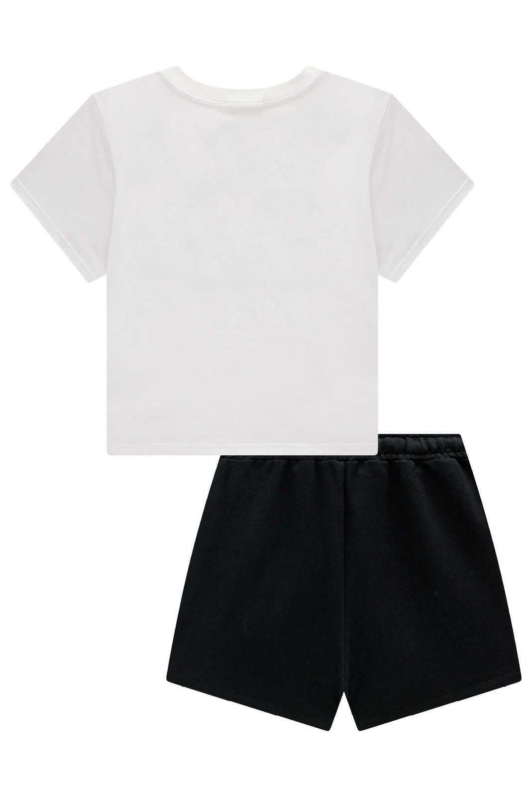 Conjunto de blusa em meia malha e short saia em moletom sem pelúcia 98889 Vic Teen Menina Conjunto de blusa em meia malha e short saia em moletom sem pelúcia 98889 Vic Teen Menina