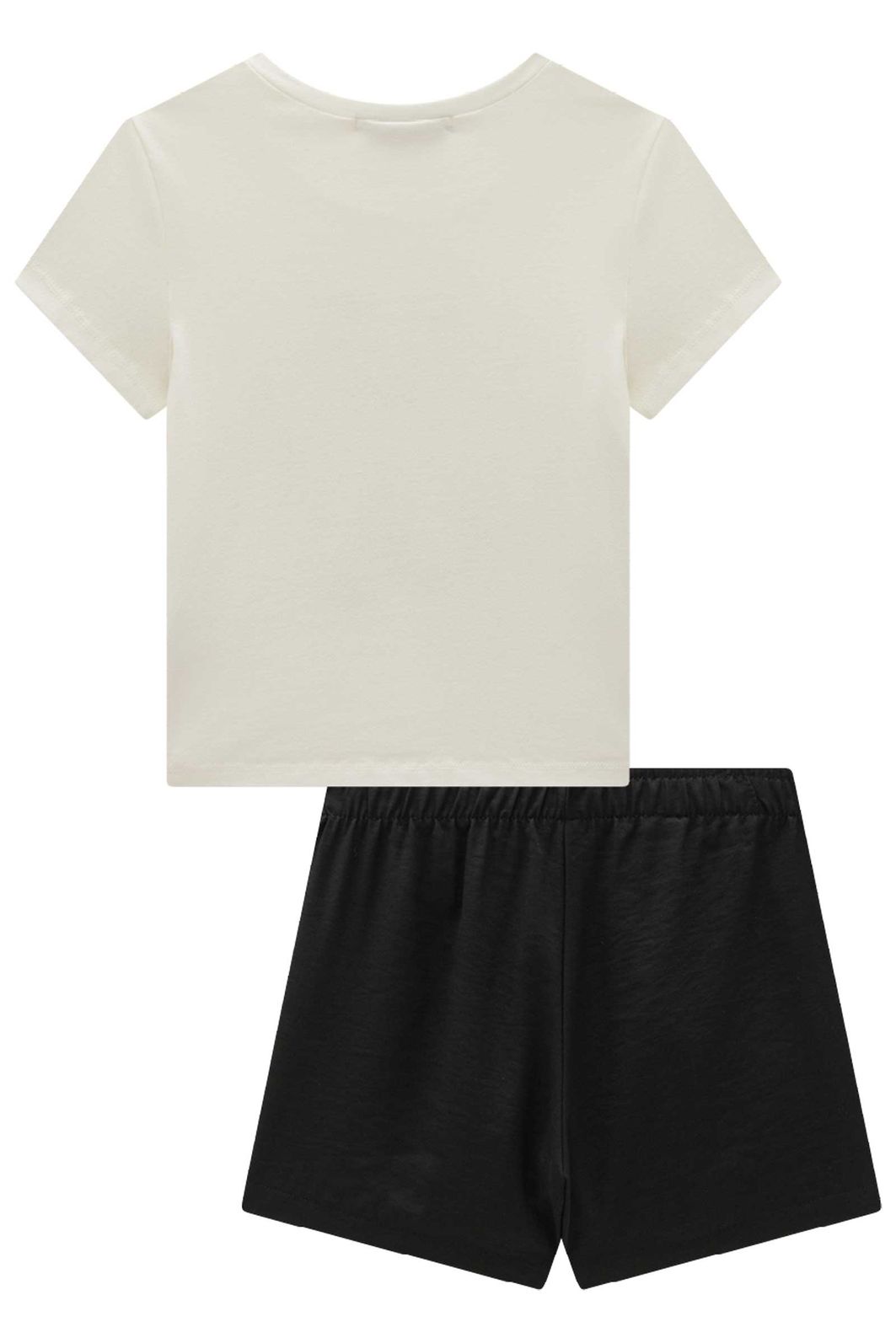 Conjunto de blusa em cotton e short saia em tecido plano viscose sense 98686 Lilimoon Teen Menina Conjunto de blusa em cotton e short saia em tecido plano viscose sense 98686 Lilimoon Teen Menina