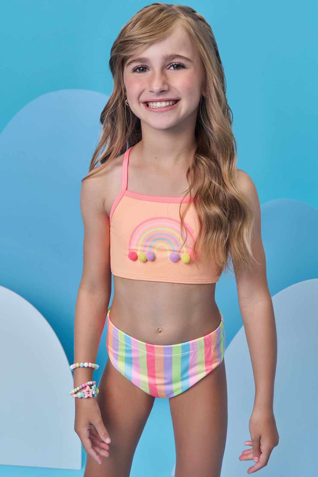 Biquíni em malha UV dry com proteção UV 50+ 98407 Infanti Infantil Menina Biquíni em malha UV dry com proteção UV 50+ 98407 Infanti Infantil Menina