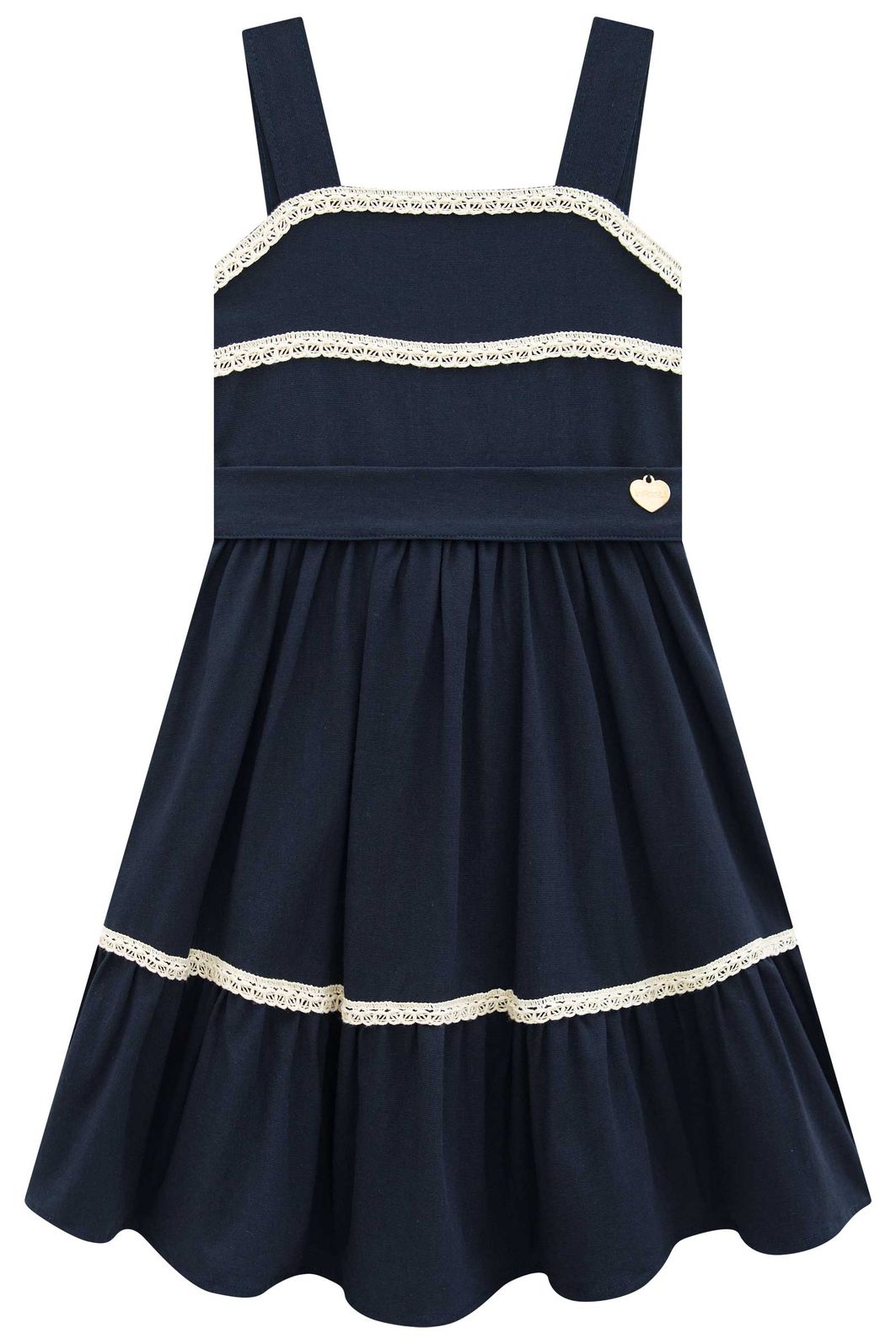 Vestido em linho santorine com elastano 97092 Infanti Infantil Menina Vestido em linho santorine com elastano 97092 Infanti Infantil Menina
