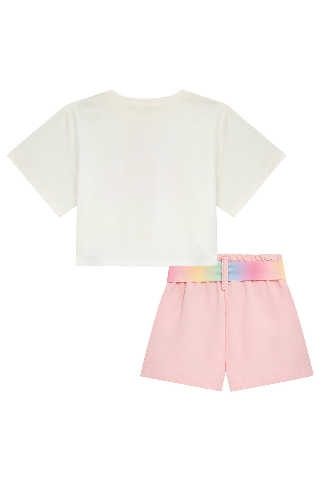 Conjunto de blusa em meia malha e shorts em moletom sem pelúcia 96576 Kukiê Infantil Menina Conjunto de blusa em meia malha e shorts em moletom sem pelúcia 96576 Kukiê Infantil Menina