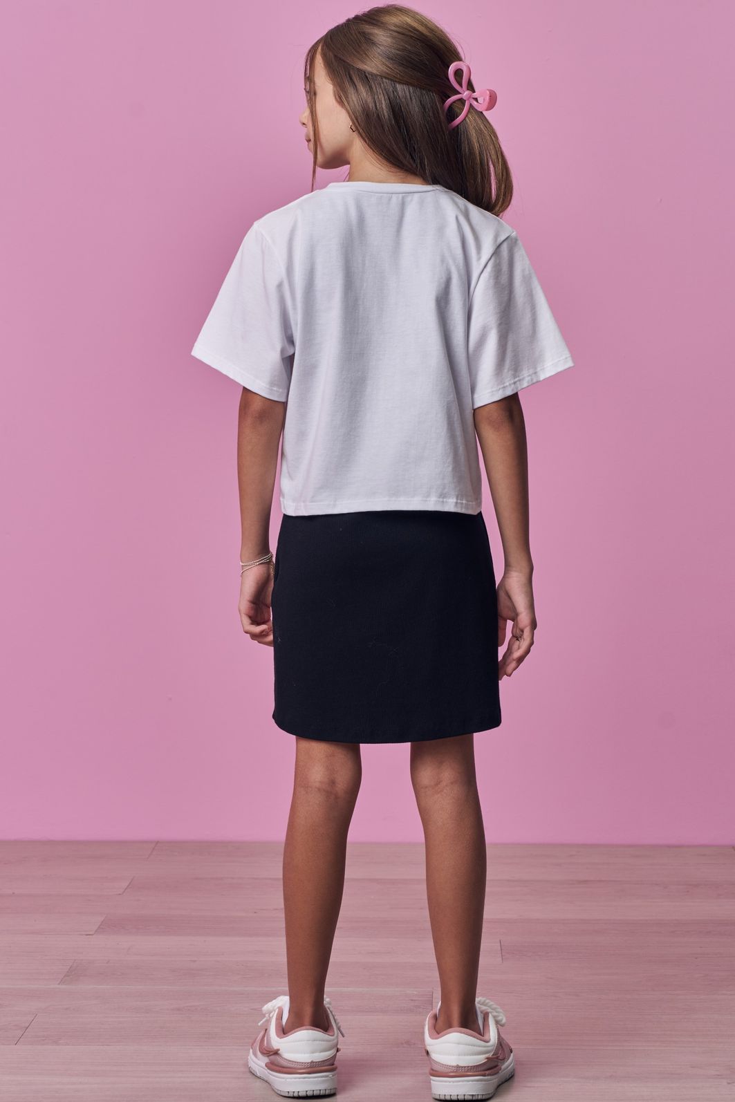 Conjunto de vestido em canelado liz e blusa sobreposição em meia malha 98871 Vic Teen Menina Conjunto de vestido em canelado liz e blusa sobreposição em meia malha 98871 Vic Teen Menina