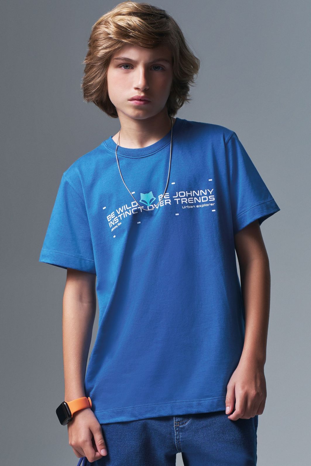 Camiseta em meia malha 96651 Johnny Fox Teen Menino Camiseta em meia malha 96651 Johnny Fox Teen Menino