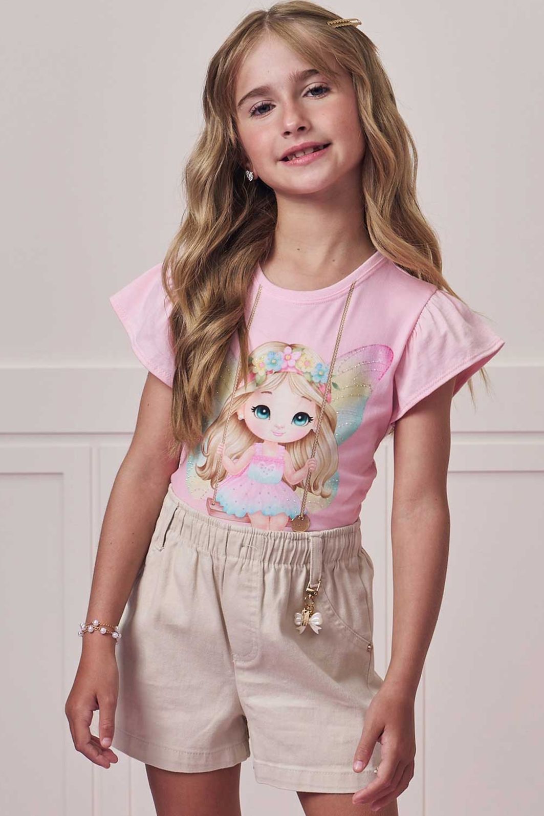 Blusa em meia malha 98580 Infanti Infantil Menina Blusa em meia malha 98580 Infanti Infantil Menina