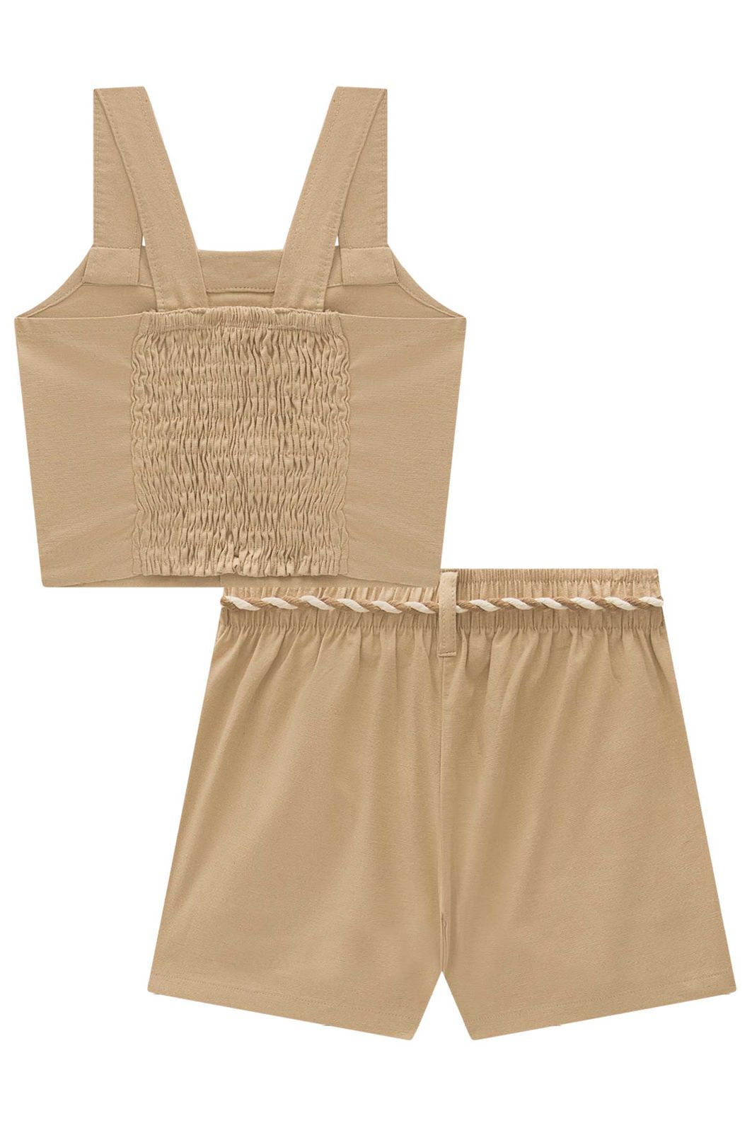 Conjunto de top e shorts em linho santorine 95200 Lilimoon Teen Menina Conjunto de top e shorts em linho santorine 95200 Lilimoon Teen Menina