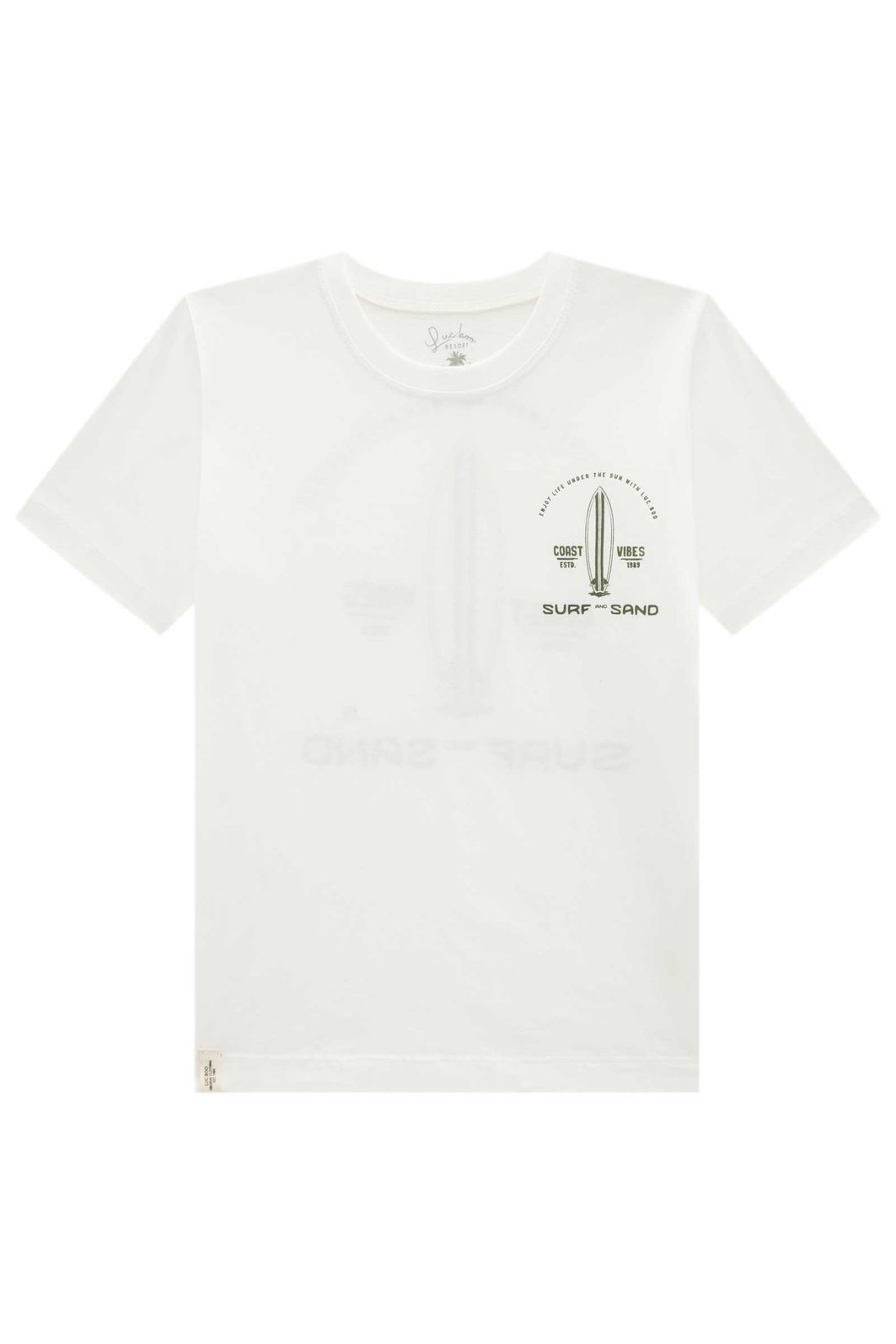 Camiseta em meia malha 95661 LucBoo Infantil Menino Camiseta em meia malha 95661 LucBoo Infantil Menino
