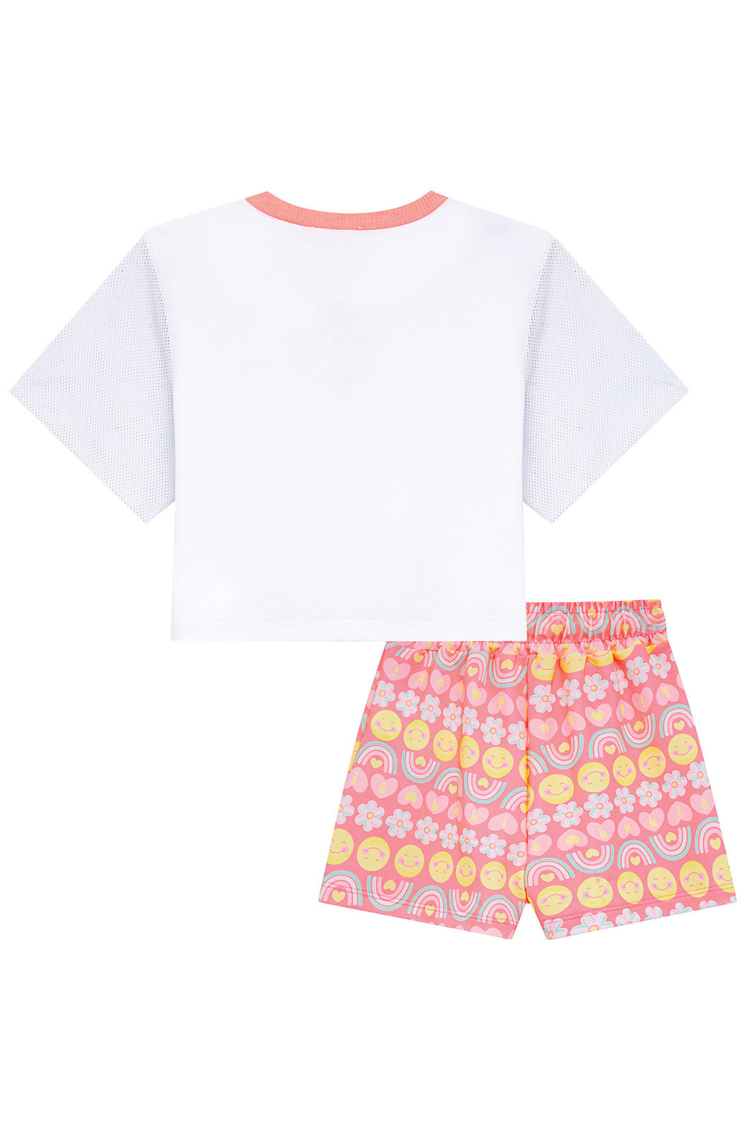 Conjunto de blusa em malha power e short saia em molecotton 95986 Kukiê Infantil Menina Conjunto de blusa em malha power e short saia em molecotton 95986 Kukiê Infantil Menina