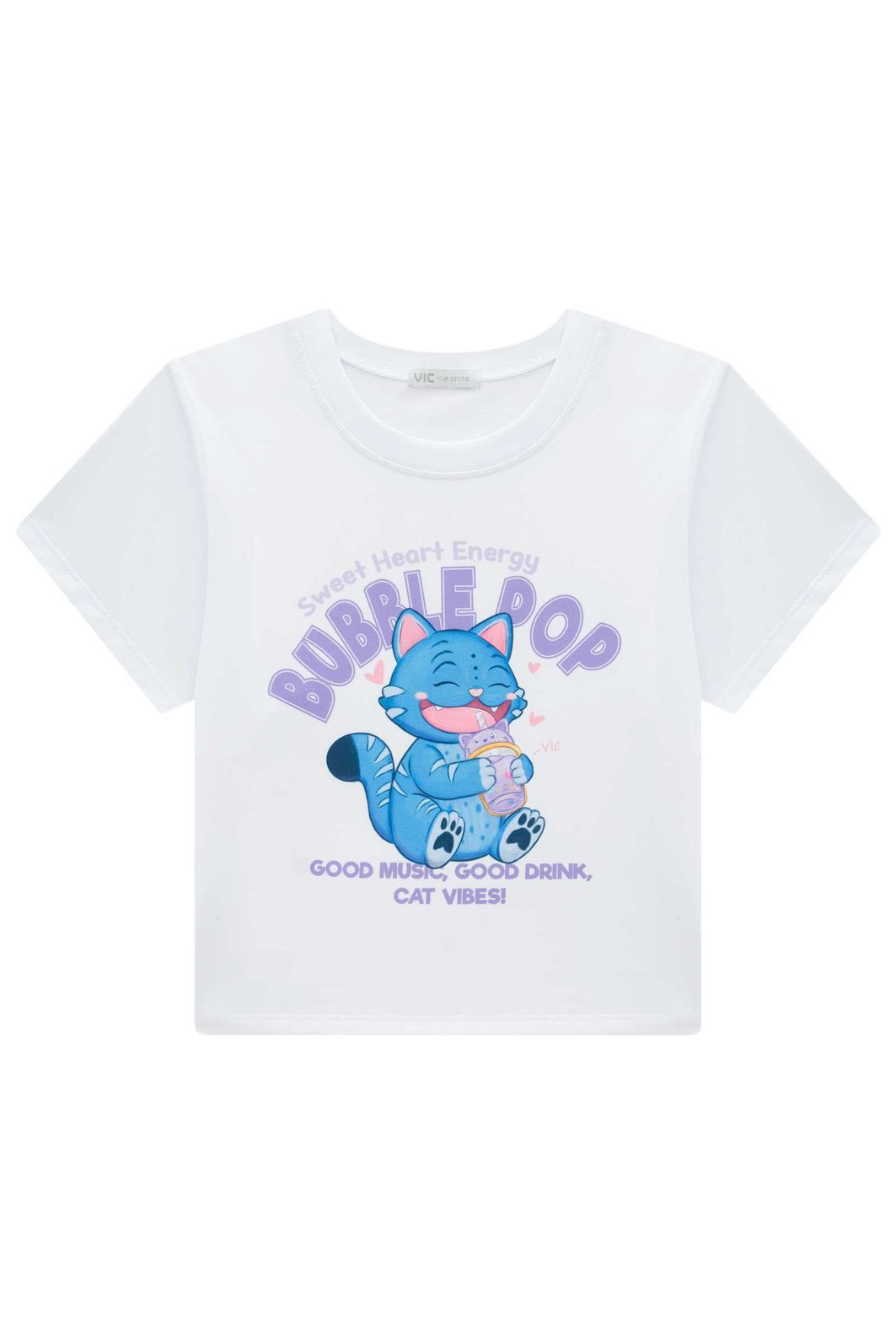 Blusa em meia malha 98863 Vic Teen Menina Blusa em meia malha 98863 Vic Teen Menina