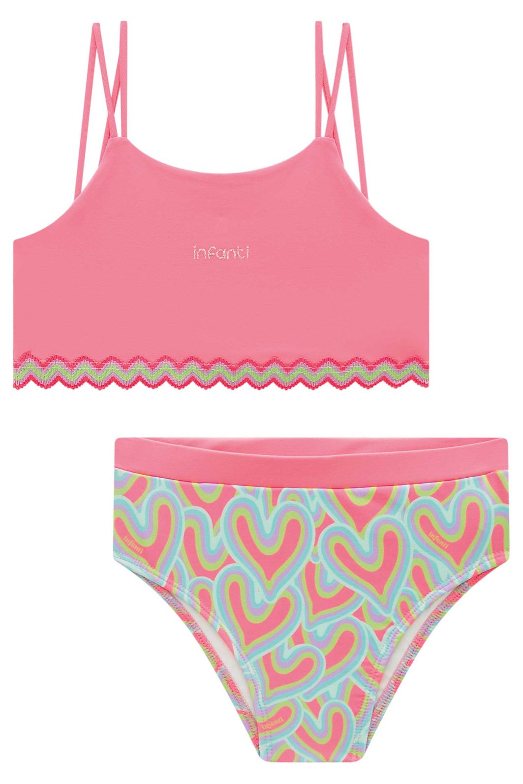 Biquíni em malha UV dry com proteção UV 50+ 93169 Infanti Infantil Menina Biquíni em malha UV dry com proteção UV 50+ 93169 Infanti Infantil Menina