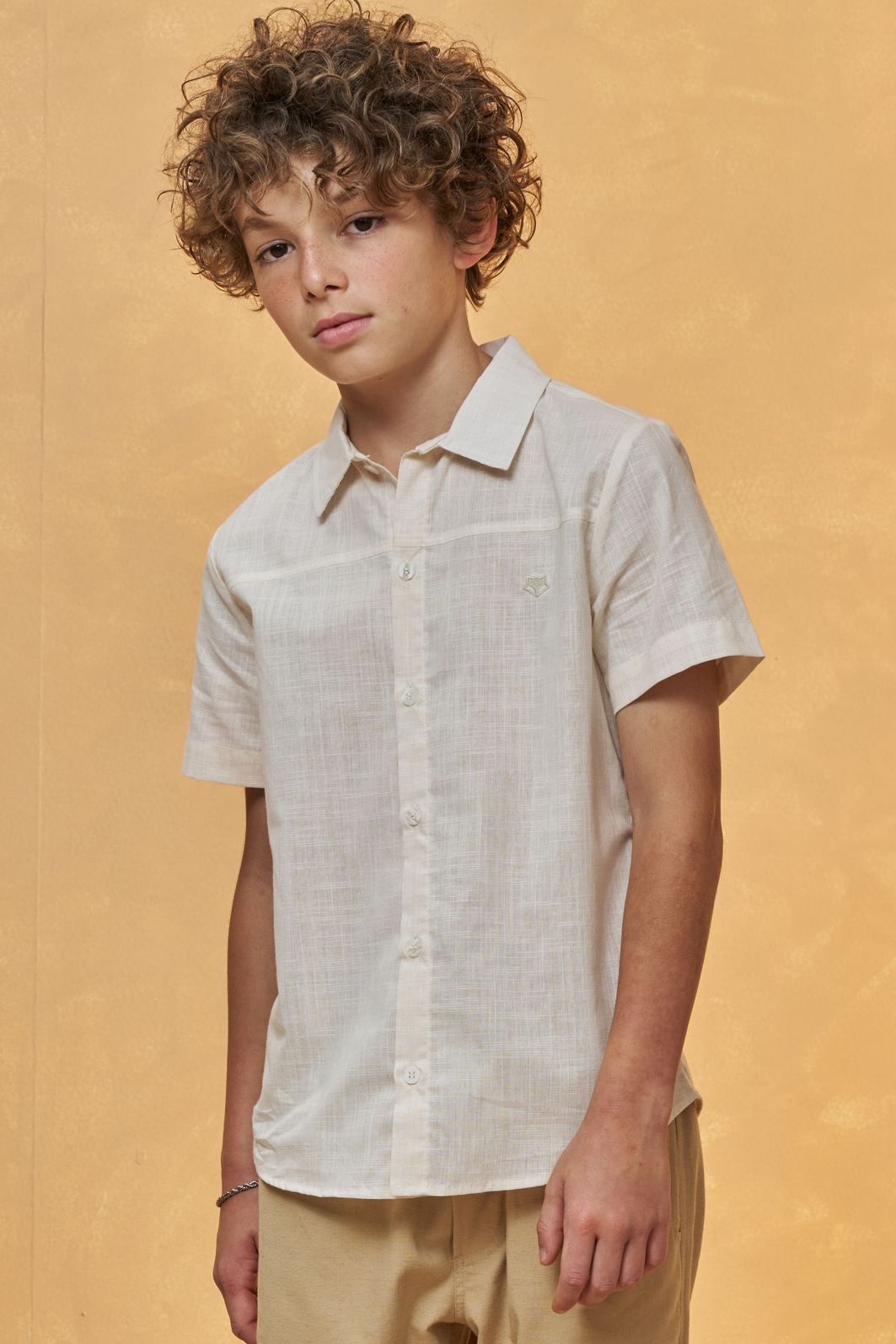 Camisa em verano chambray 96722 Johnny Fox Teen Menino Camisa em verano chambray 96722 Johnny Fox Teen Menino