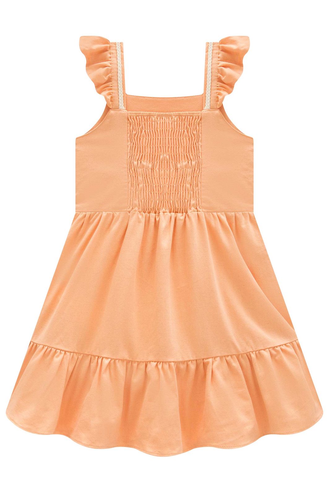 Vestido em linho santorine com elastano 98614 Infanti Infantil Menina Vestido em linho santorine com elastano 98614 Infanti Infantil Menina