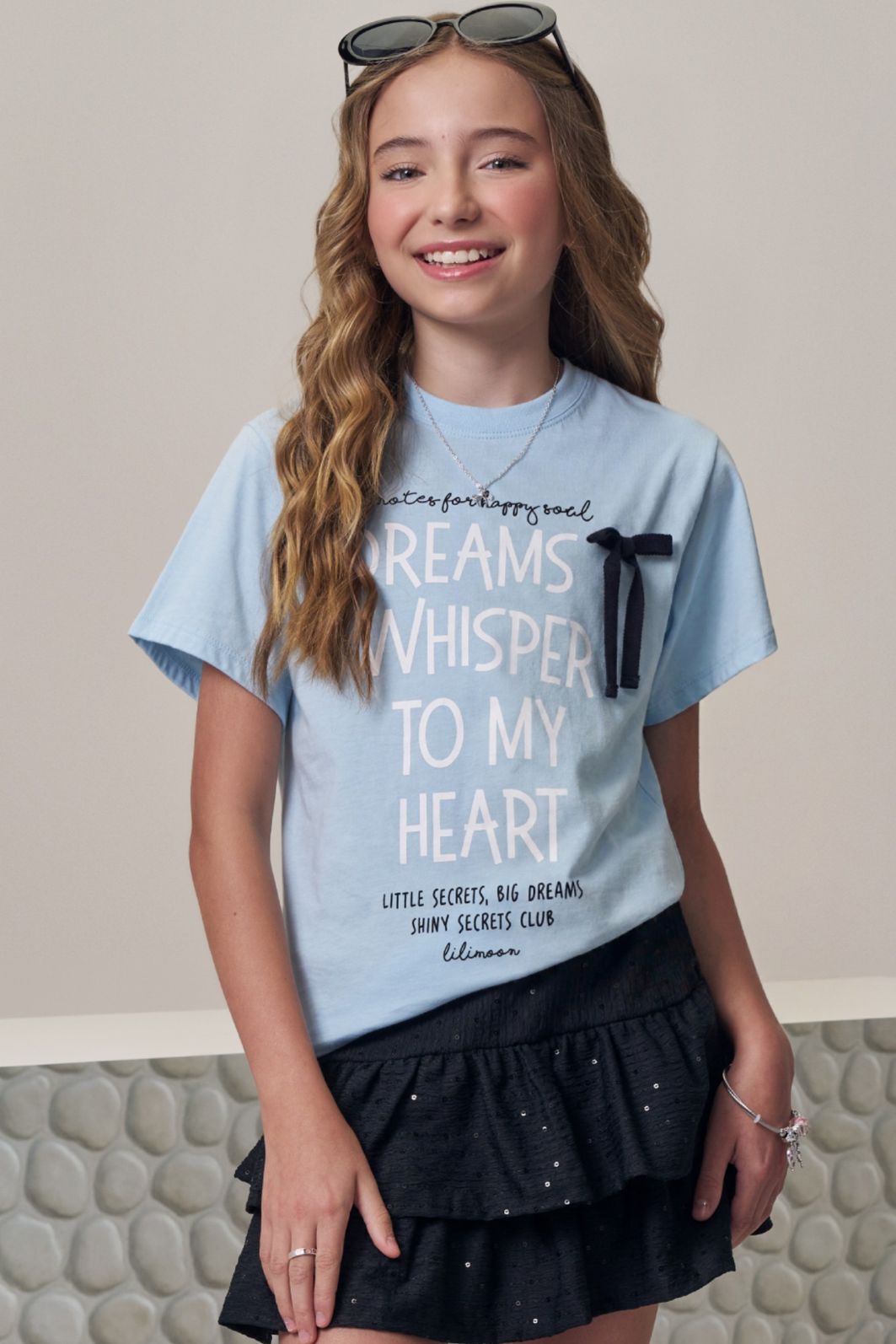 Camiseta over em meia malha 97971 Lilimoon Teen Menina Camiseta over em meia malha 97971 Lilimoon Teen Menina