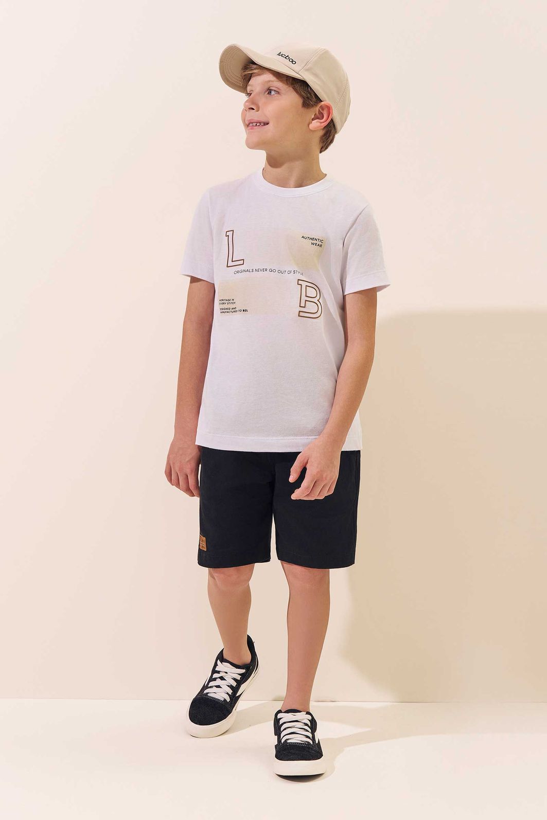 Bermuda em sarja stretch com elastano 97046 LucBoo Infantil Menino Bermuda em sarja stretch com elastano 97046 LucBoo Infantil Menino