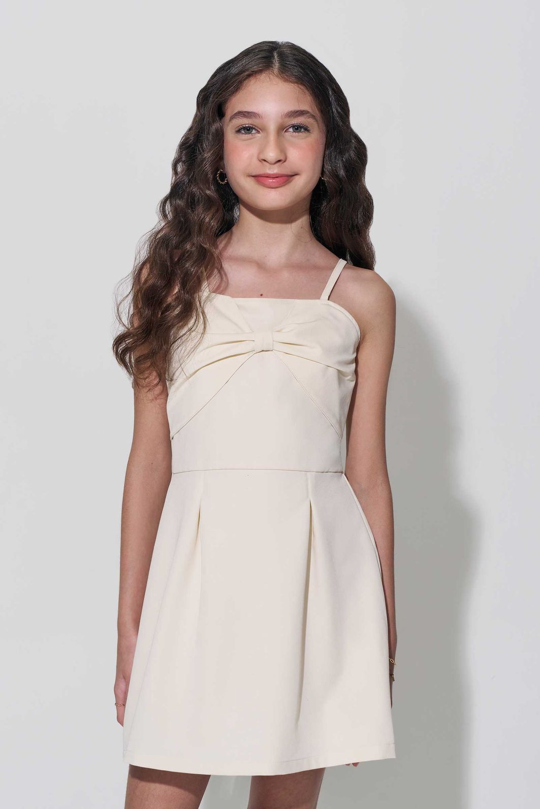Vestido em tecido plano de viscose 94878 Lilimoon Teen Menina Vestido em tecido plano de viscose 94878 Lilimoon Teen Menina