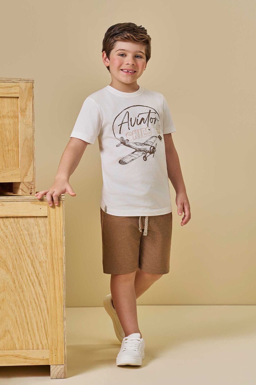 Camiseta em meia malha 94560 LucBoo Infantil Menino Camiseta em meia malha 94560 LucBoo Infantil Menino