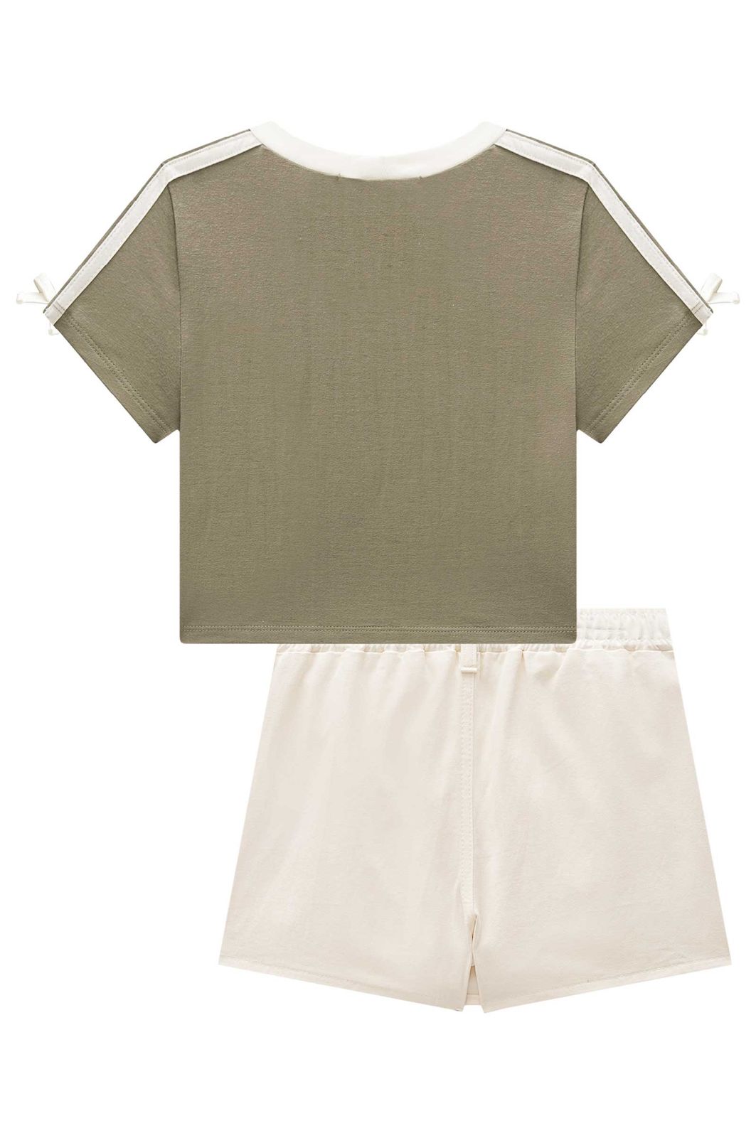 Conjunto de blusa em cotton e short saia em sarja com elastano 98628 Lilimoon Teen Menina Conjunto de blusa em cotton e short saia em sarja com elastano 98628 Lilimoon Teen Menina