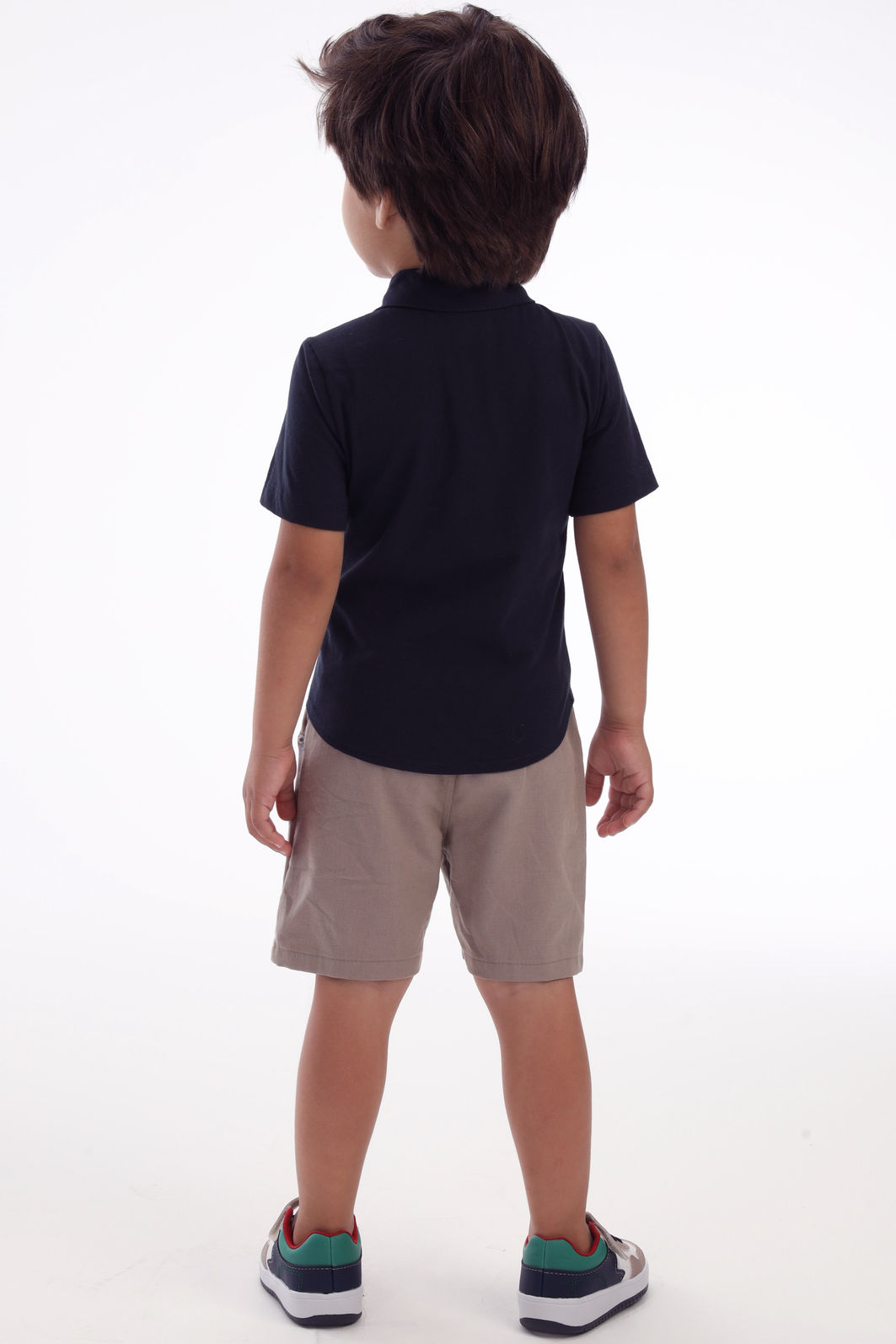 Conjunto de camisa em meia malha e bermuda em linho santorine com elastano 92866 LucBoo Bebê Menino Conjunto de camisa em meia malha e bermuda em linho santorine com elastano 92866 LucBoo Bebê Menino