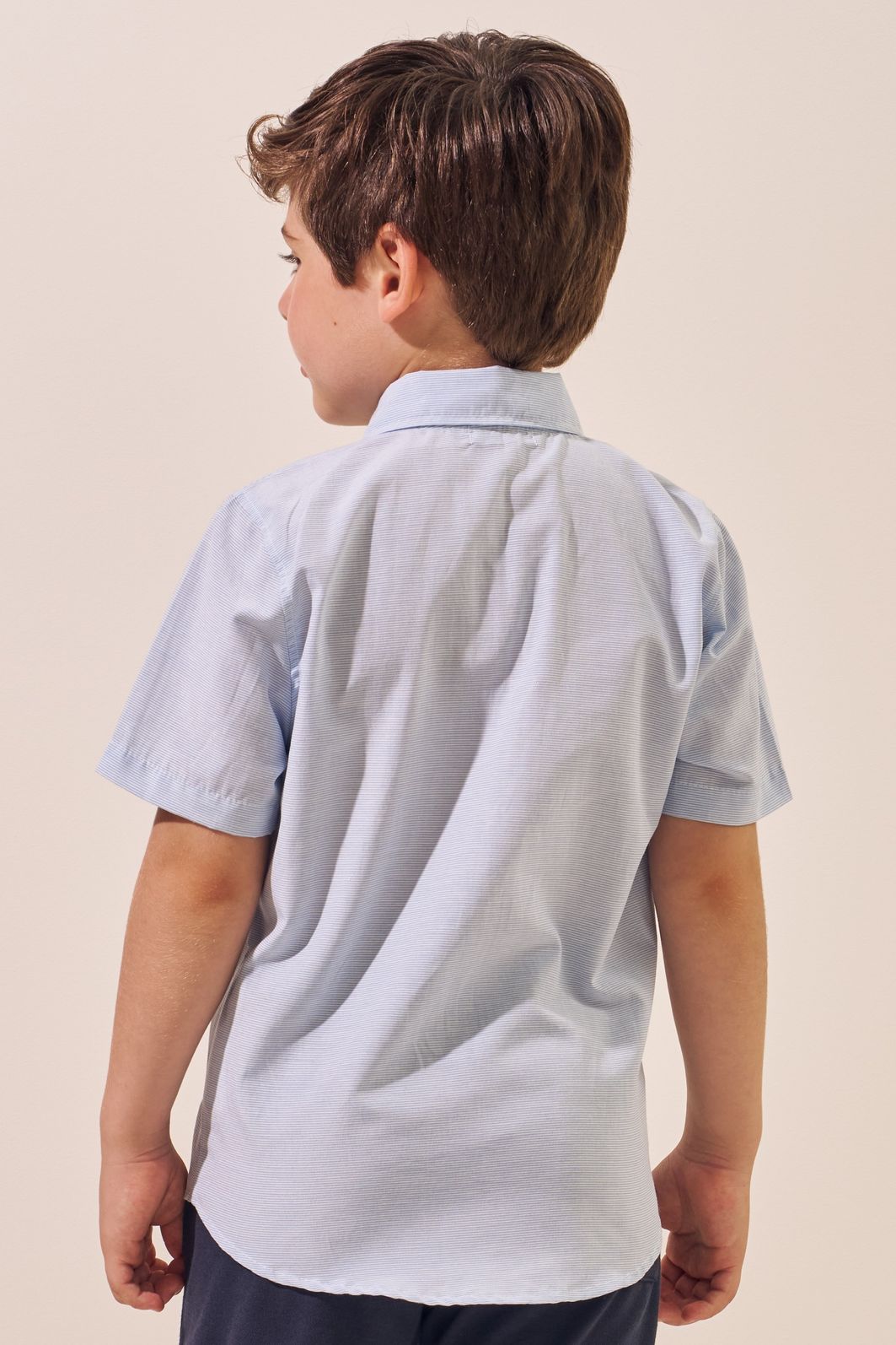 Camisa em tecido listrado 94788 LucBoo Infantil Menino Camisa em tecido listrado 94788 LucBoo Infantil Menino