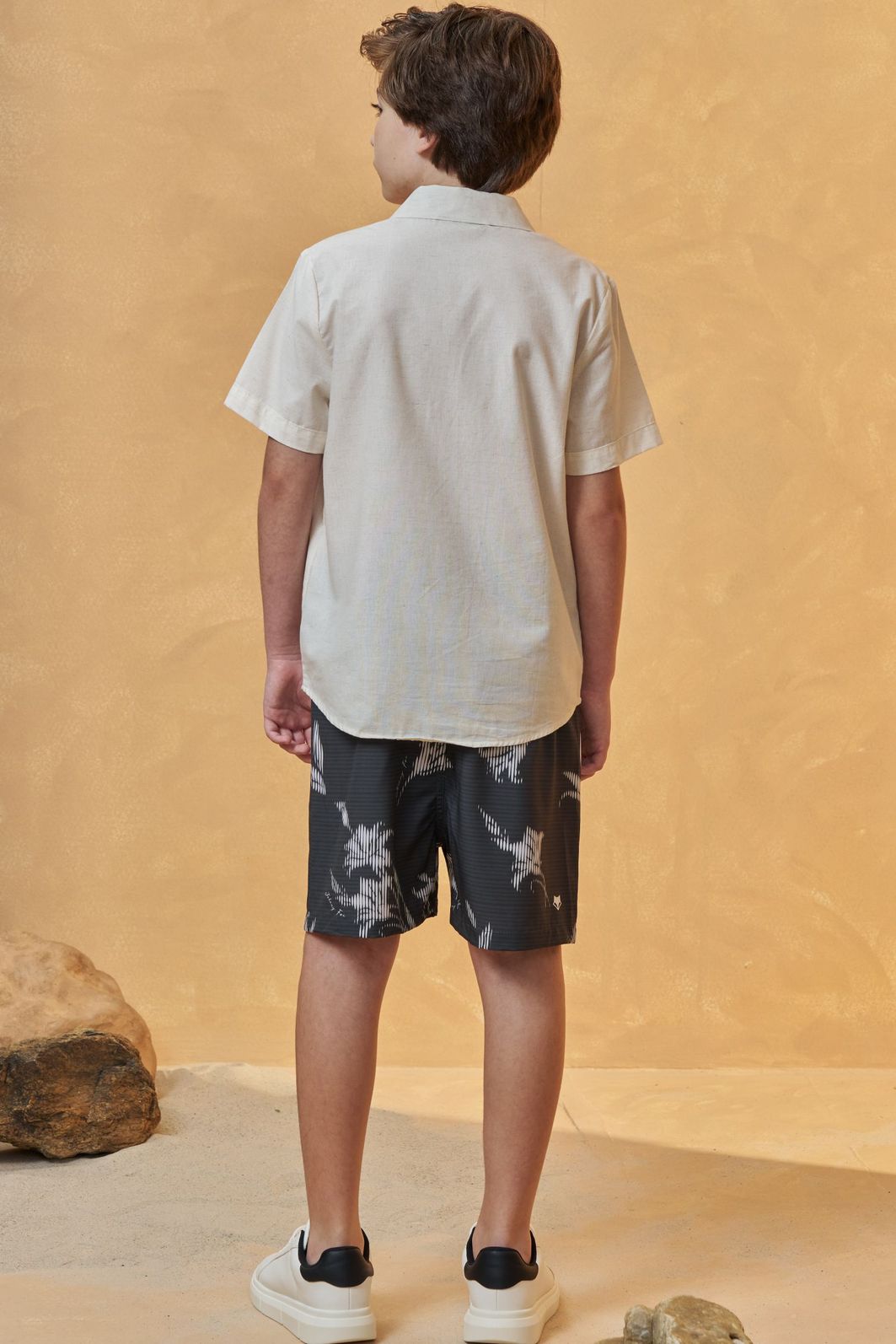 Camisa em linho deluxe 95114 Johnny Fox Teen Menino Camisa em linho deluxe 95114 Johnny Fox Teen Menino