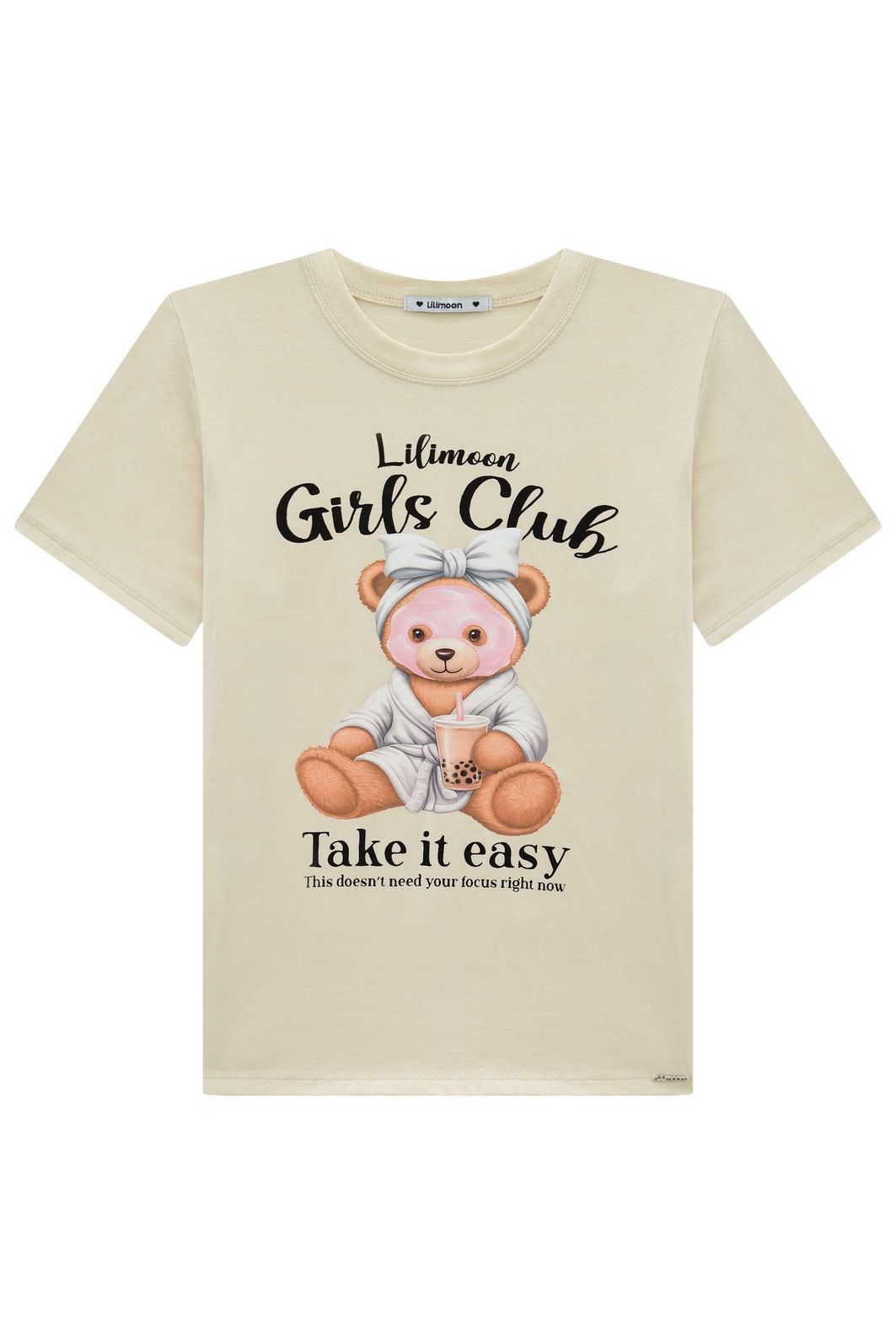 Camiseta over em meia malha 97930 Lilimoon Teen Menina Camiseta over em meia malha 97930 Lilimoon Teen Menina