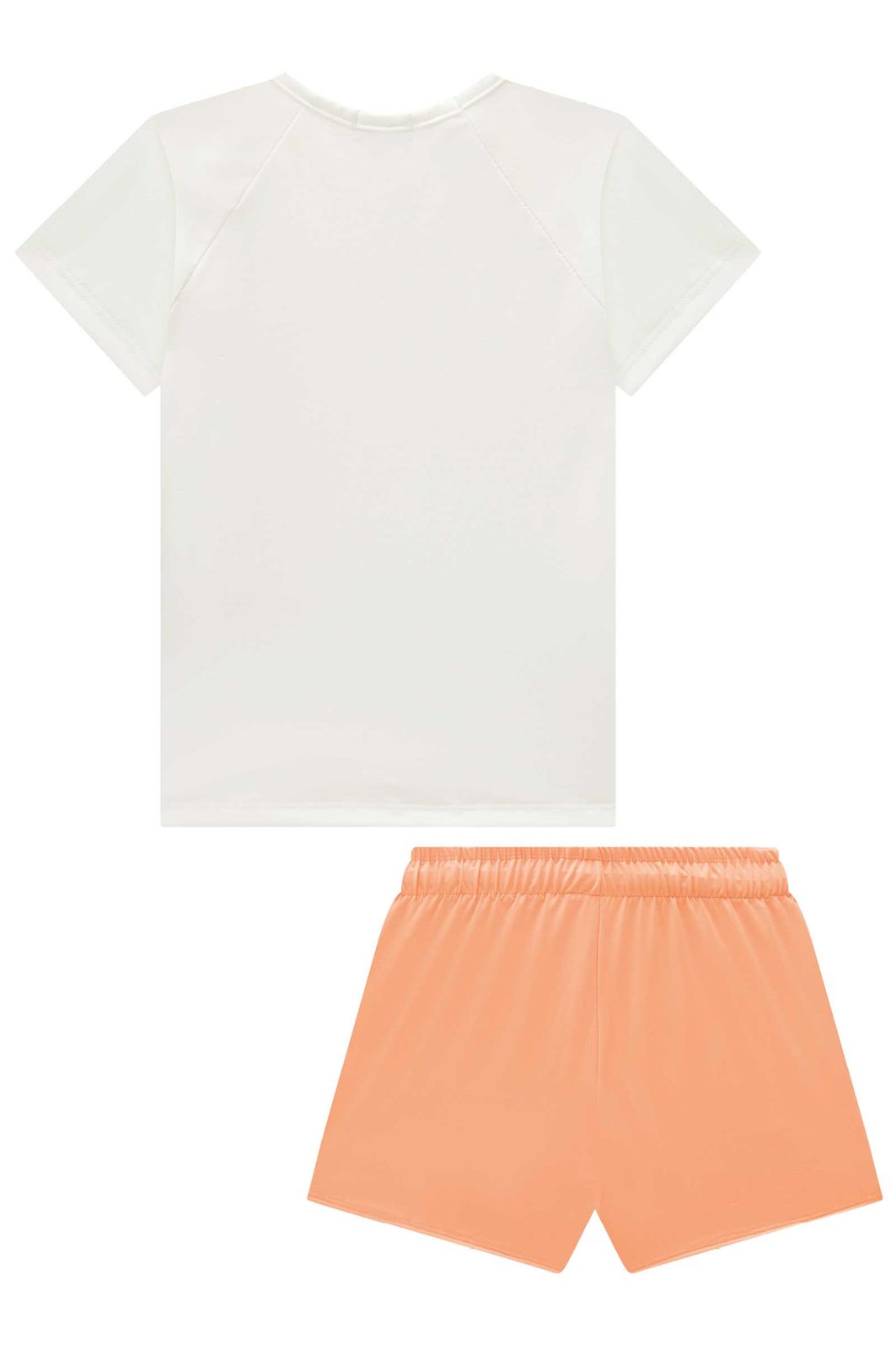 Conjunto de blusa e shorts em malha UV 50+ 96336 Infanti Infantil Menina Conjunto de blusa e shorts em malha UV 50+ 96336 Infanti Infantil Menina