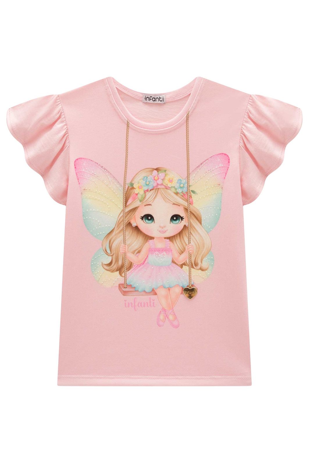 Blusa em meia malha 98580 Infanti Infantil Menina Blusa em meia malha 98580 Infanti Infantil Menina