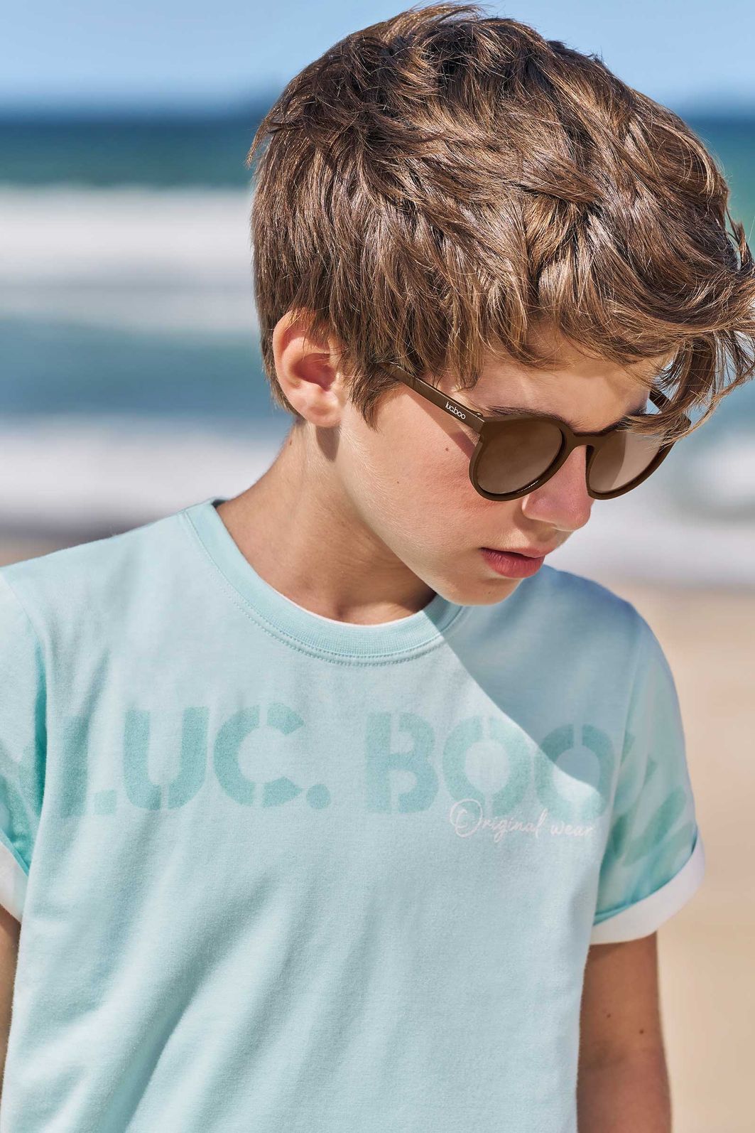 Óculos de sol com proteção UV (acompanha caixinha e estojo) 88502 LucBoo Infantil Menino Óculos de sol com proteção UV (acompanha caixinha e estojo) 88502 LucBoo Infantil Menino