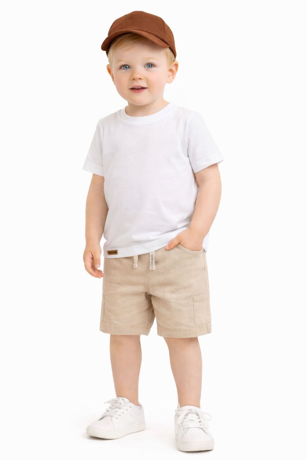 Bermuda em linho santorine com elastano 95367 LucBoo Infantil Menino Bermuda em linho santorine com elastano 95367 LucBoo Infantil Menino