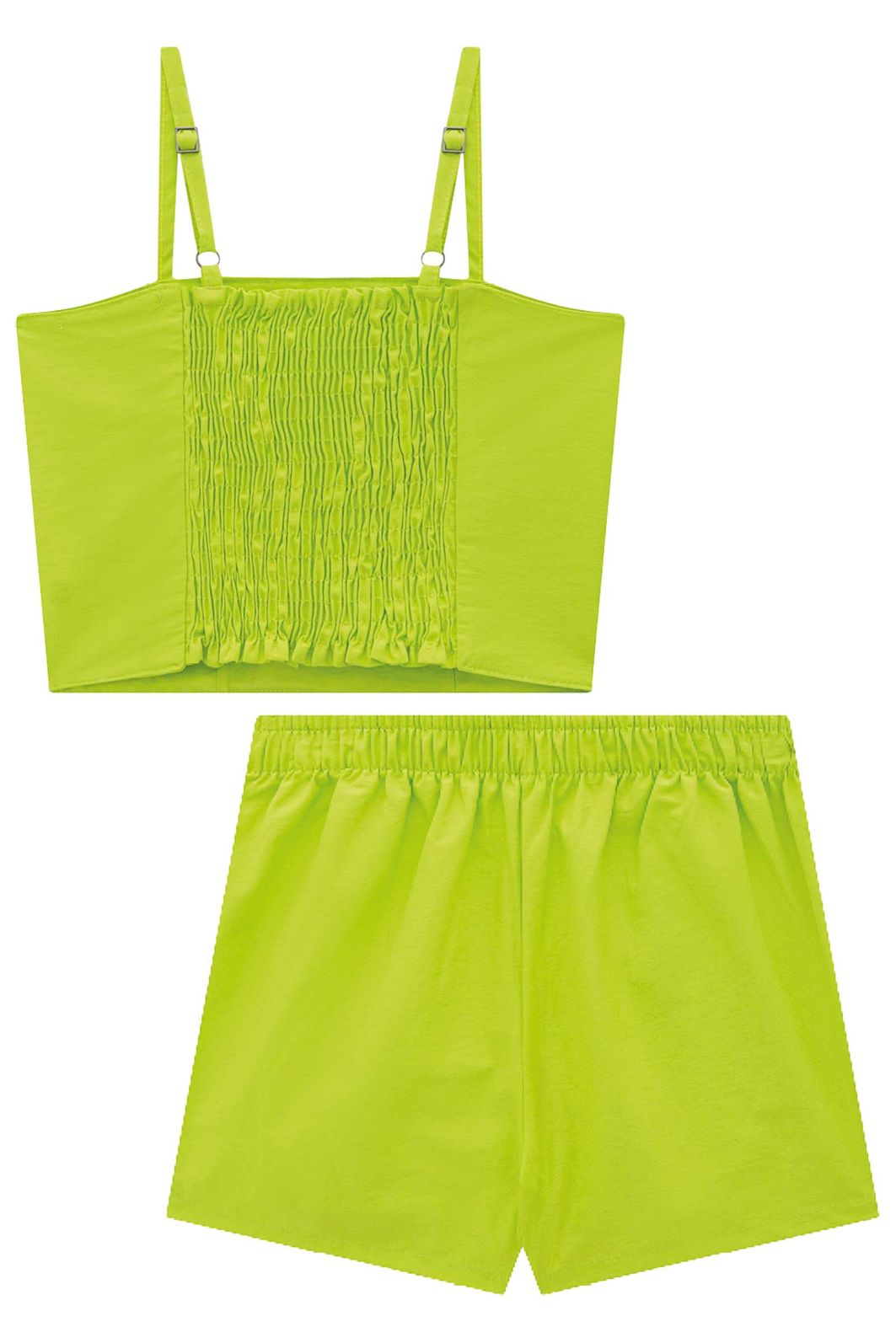 Conjunto de regata e short saia em alfaiataria amore 92602 Lilimoon Teen Menina