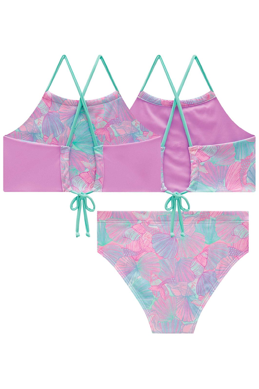 Biquíni em malha com proteção UV50 99464 Vic Teen Menina Biquíni em malha com proteção UV50 99464 Vic Teen Menina