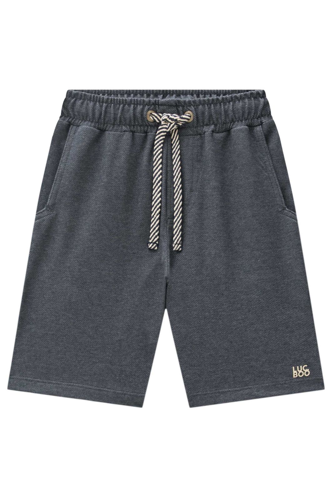 Bermuda em cotton jeans com elastano 94561 LucBoo Infantil Menino Bermuda em cotton jeans com elastano 94561 LucBoo Infantil Menino