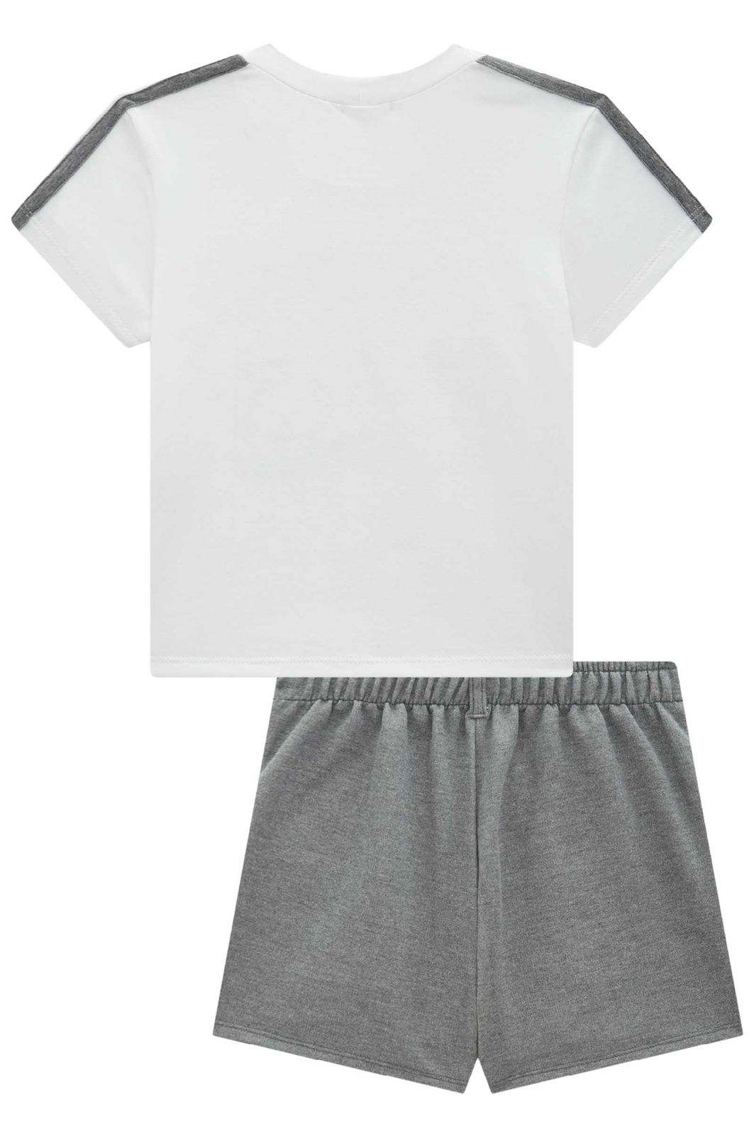 Conjunto de blusa em cotton e short saia em moletom sem pelúcia 96876 Vic Teen Menina Conjunto de blusa em cotton e short saia em moletom sem pelúcia 96876 Vic Teen Menina