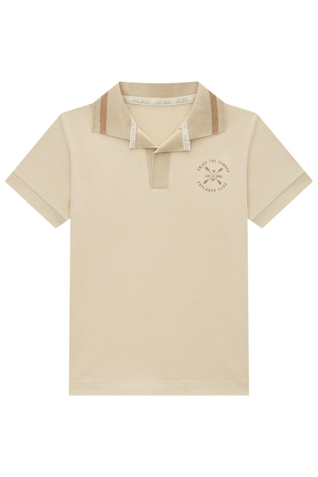 Camisa polo em piquet com elastano 95651 LucBoo Infantil Menino Camisa polo em piquet com elastano 95651 LucBoo Infantil Menino