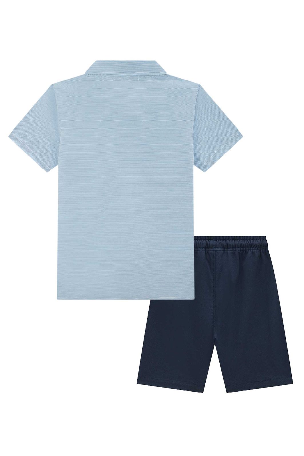 Conjunto de camisa em tecido camisaria chianti e bermuda em sarja girassol com elastano 97330 LucBoo Infantil Menino Conjunto de camisa em tecido camisaria chianti e bermuda em sarja girassol com elastano 97330 LucBoo Infantil Menino