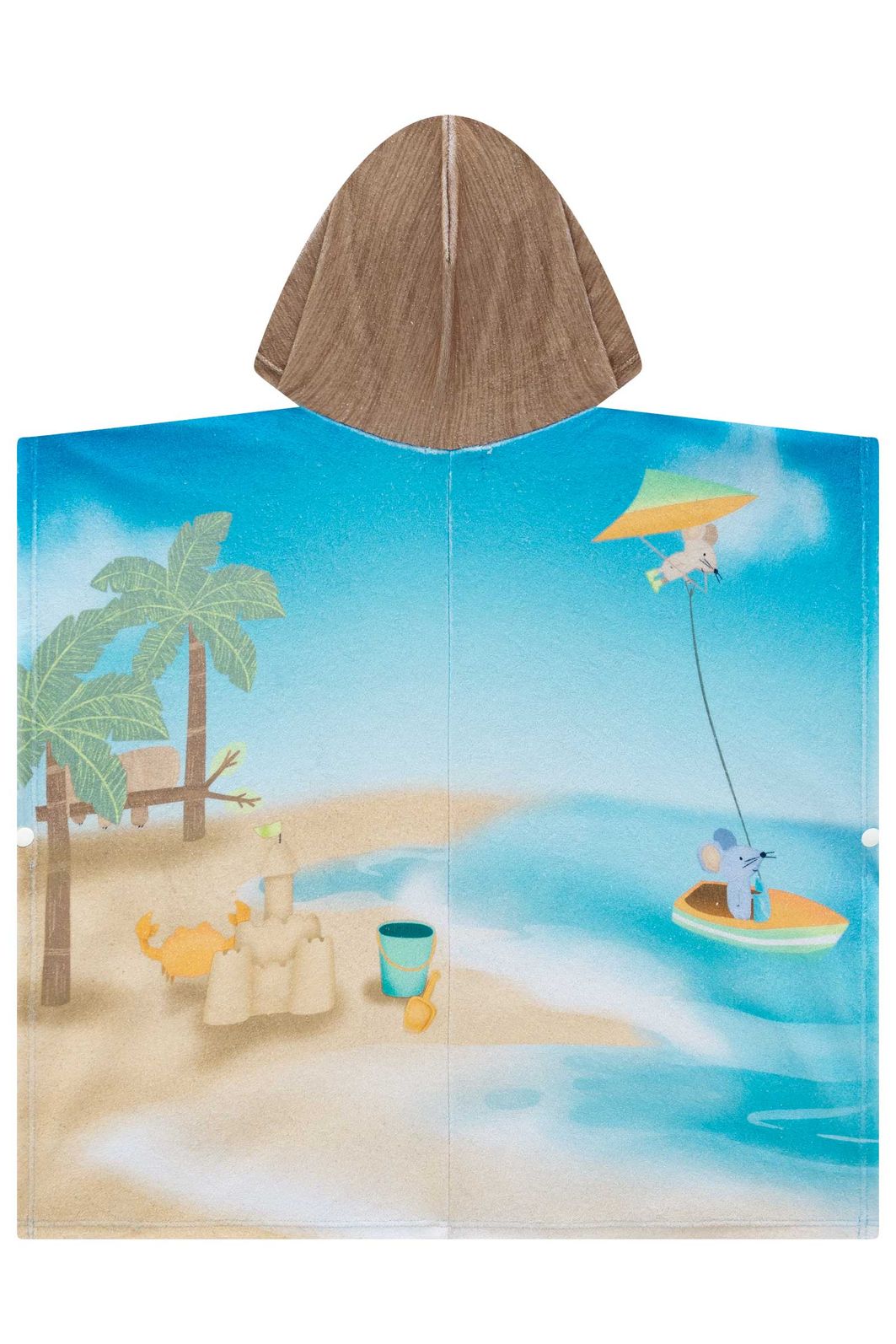 Toalha poncho com capuz em plush atoalhado 95758 LucBoo Bebê Menino Toalha poncho com capuz em plush atoalhado 95758 LucBoo Bebê Menino