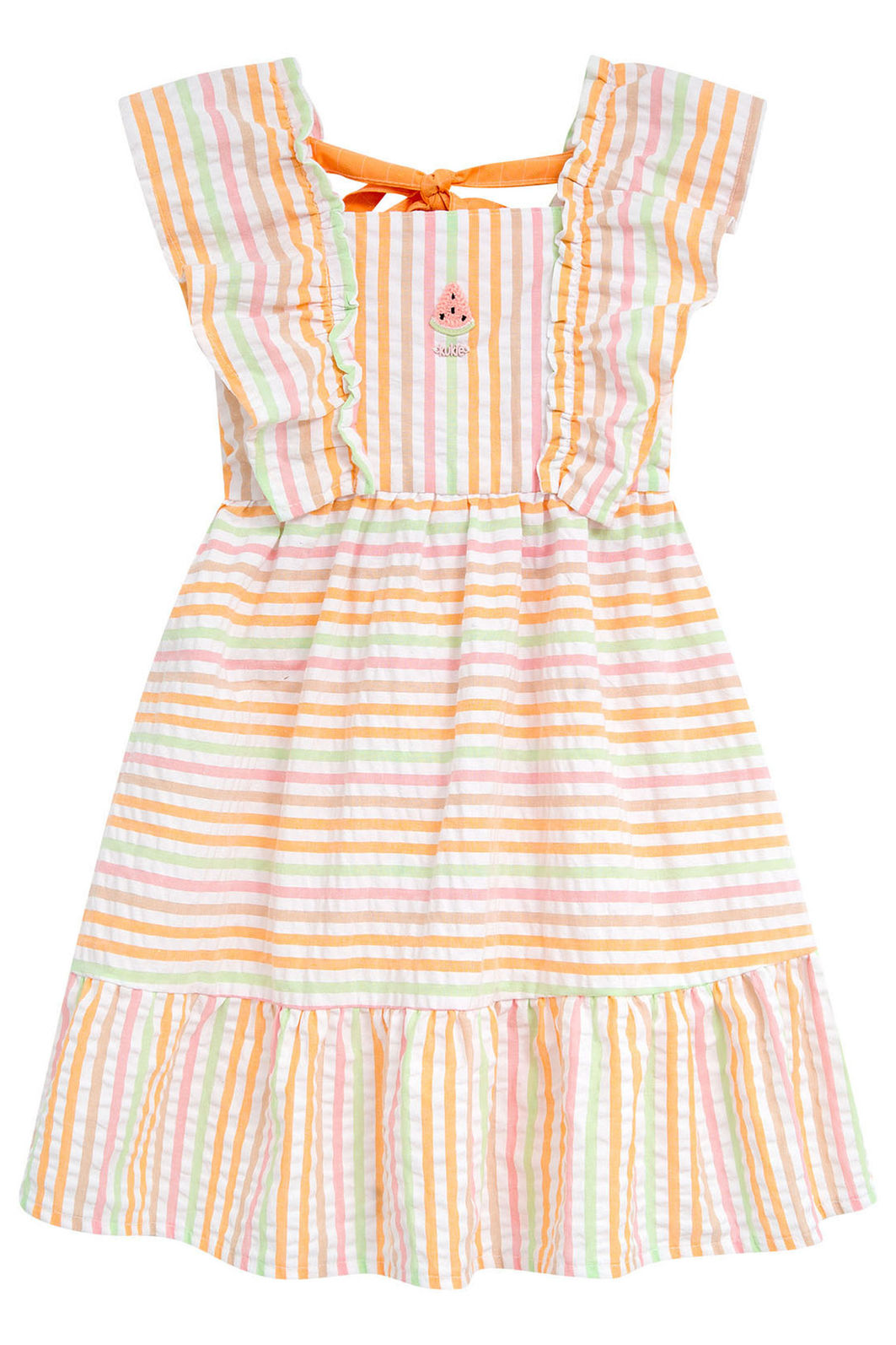 Vestido em tricoline listrado 96356 Kukiê Infantil Menina Vestido em tricoline listrado 96356 Kukiê Infantil Menina