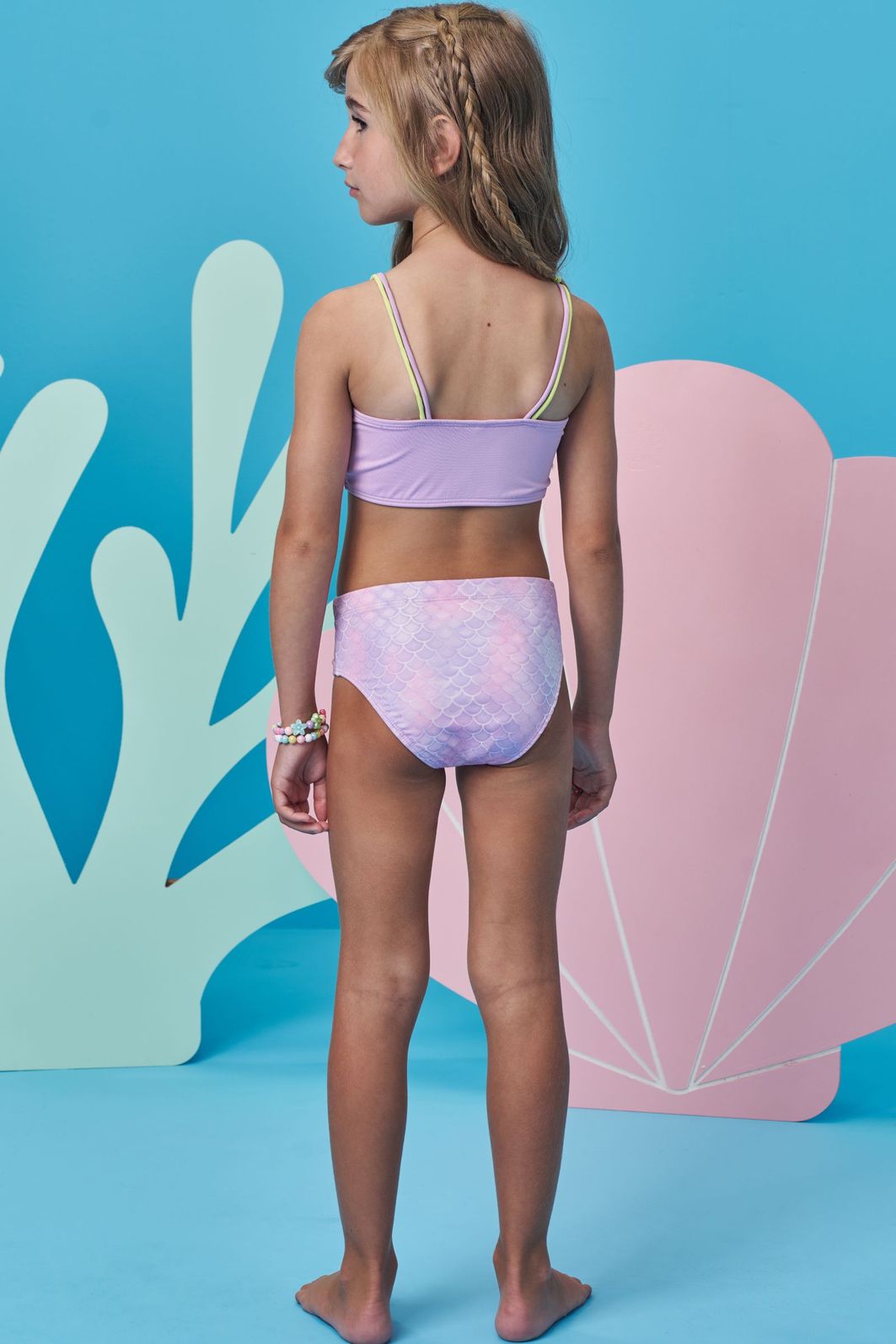Biquíni em malha UV dry com proteção UV 50+ 98404 Infanti Infantil Menina Biquíni em malha UV dry com proteção UV 50+ 98404 Infanti Infantil Menina