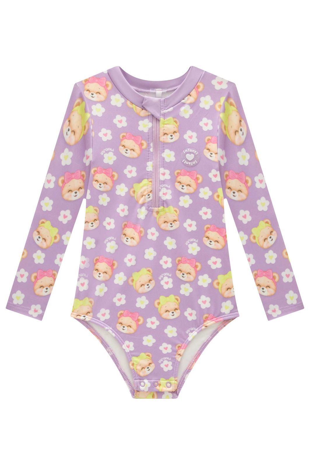 Maiô em malha UV dry com proteção UV 50+ 99158 Infanti Bebê Menina Maiô em malha UV dry com proteção UV 50+ 99158 Infanti Bebê Menina